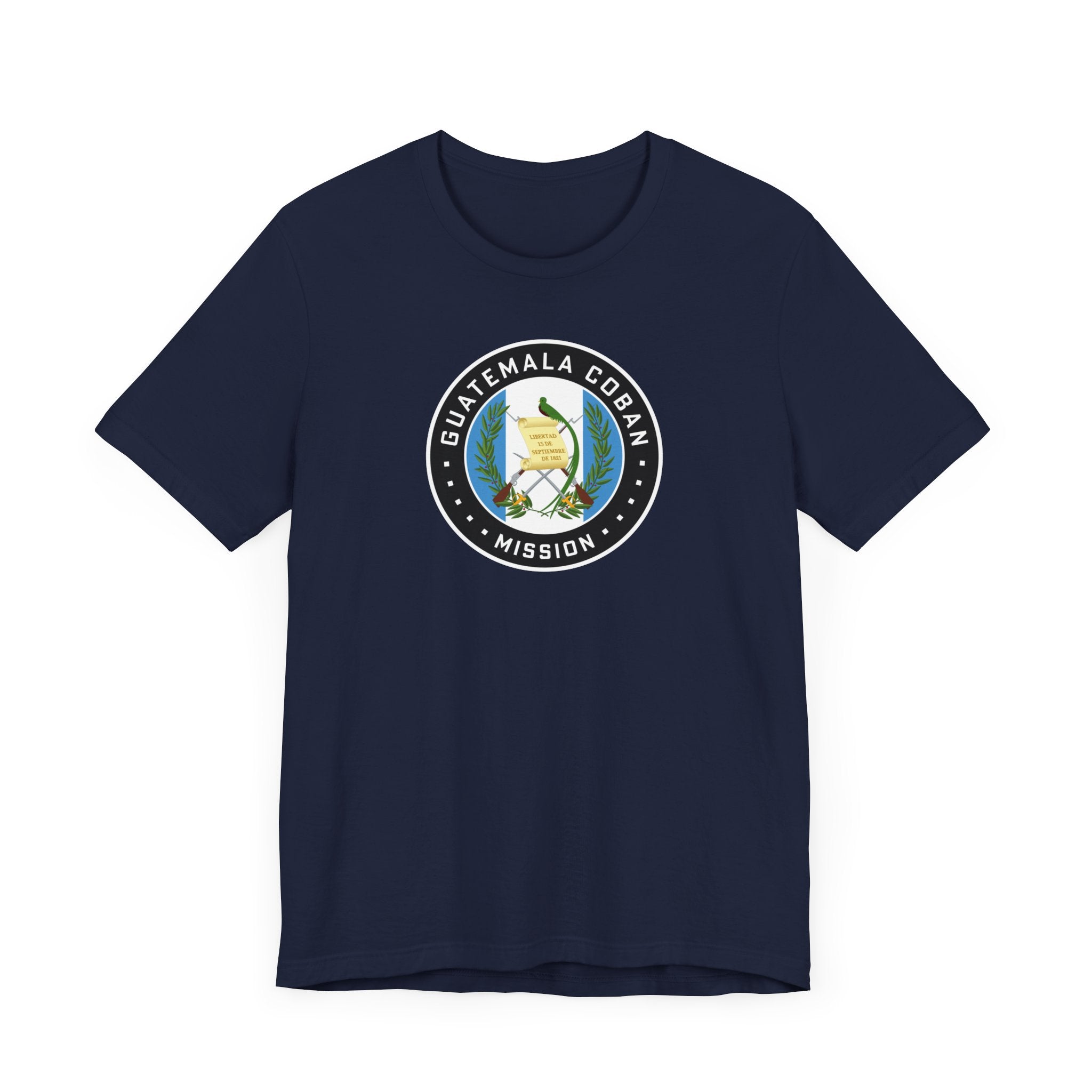 Guatemala Coban Mission Flag Logo (Black Border) T-shirt - Mission Wishlist - LDS Missionary Gift Store