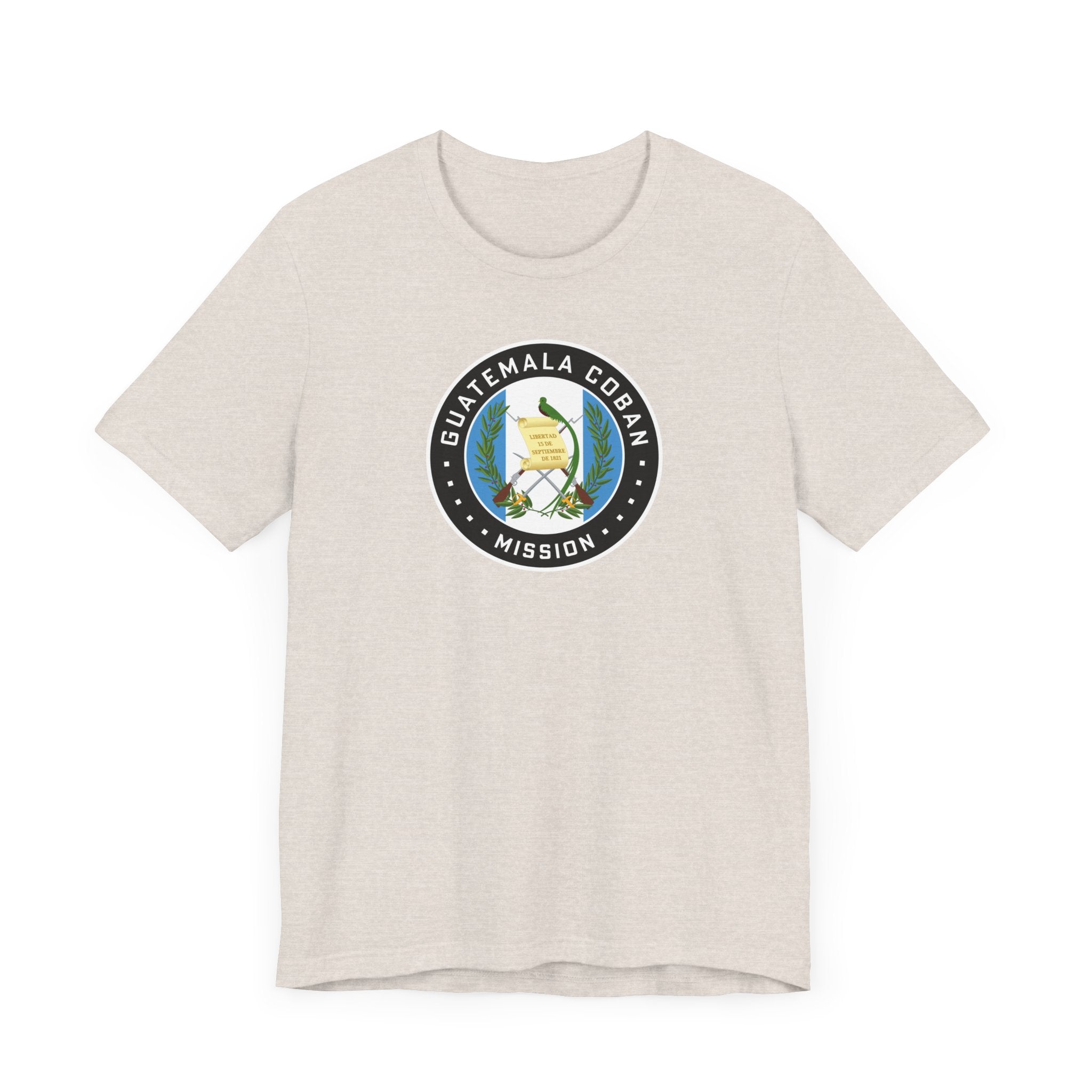 Guatemala Coban Mission Flag Logo (Black Border) T-shirt - Mission Wishlist - LDS Missionary Gift Store