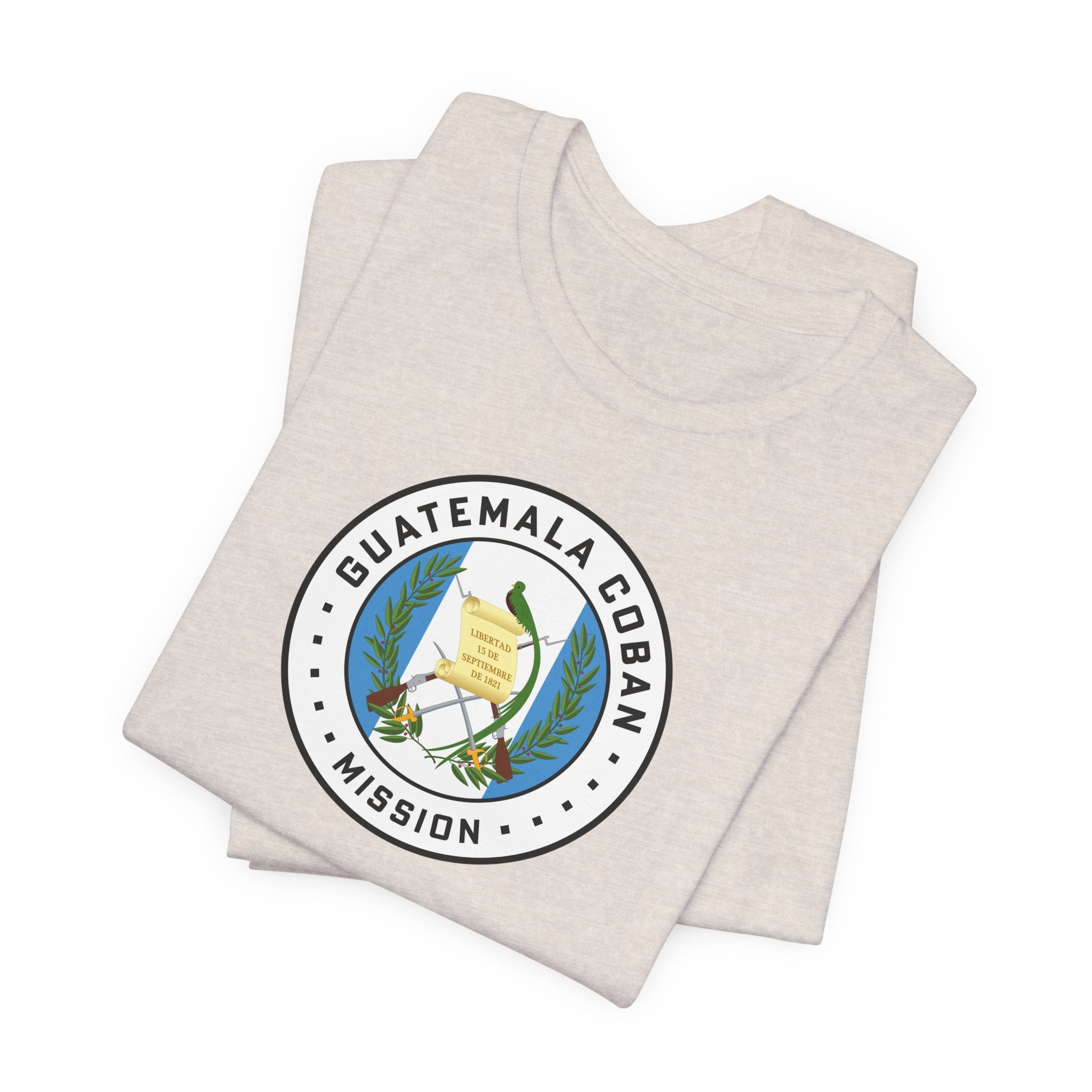 Guatemala Coban Mission Flag Logo (White Border) T-shirt - Mission Wishlist - LDS Missionary Gift Store