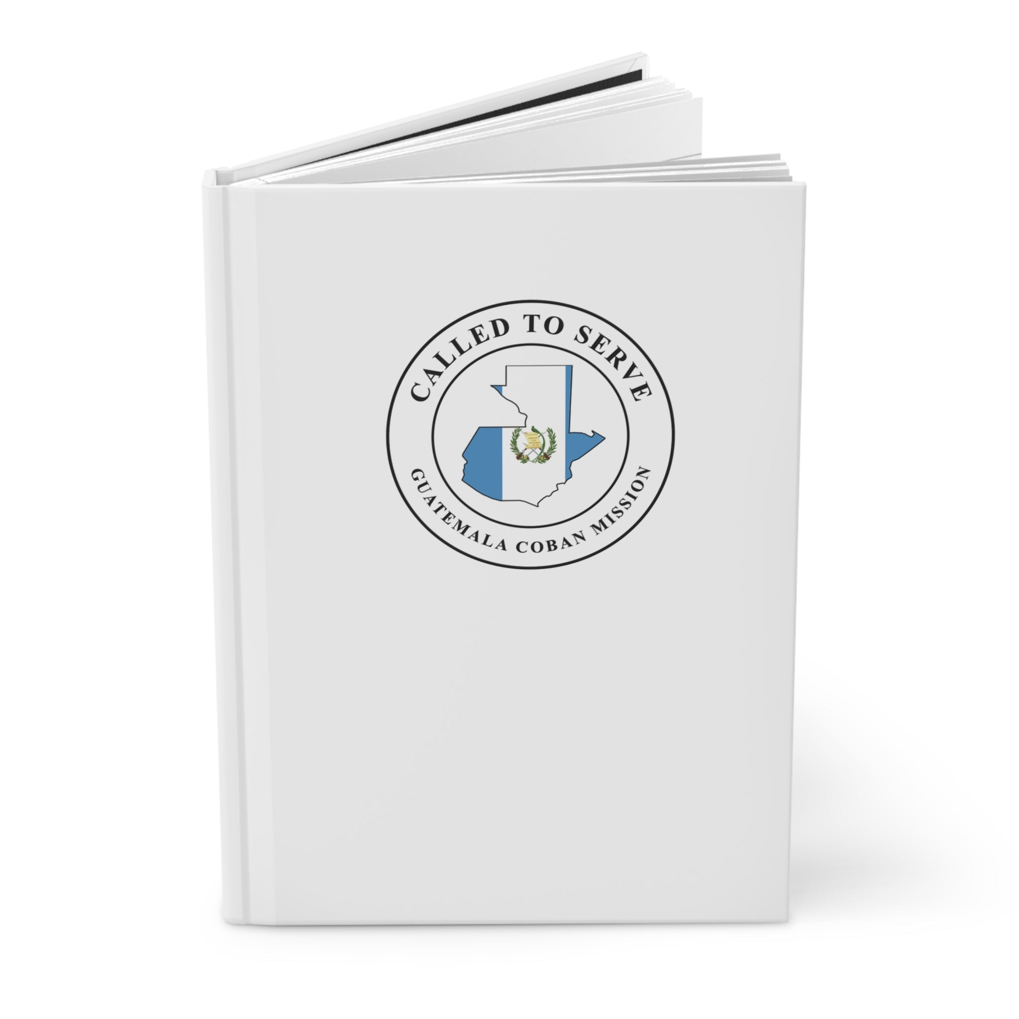 Guatemala Coban Mission Flag Map Called to Serve White Hardcover Journal Matte - Mission Wishlist - LDS Missionary Gift Store