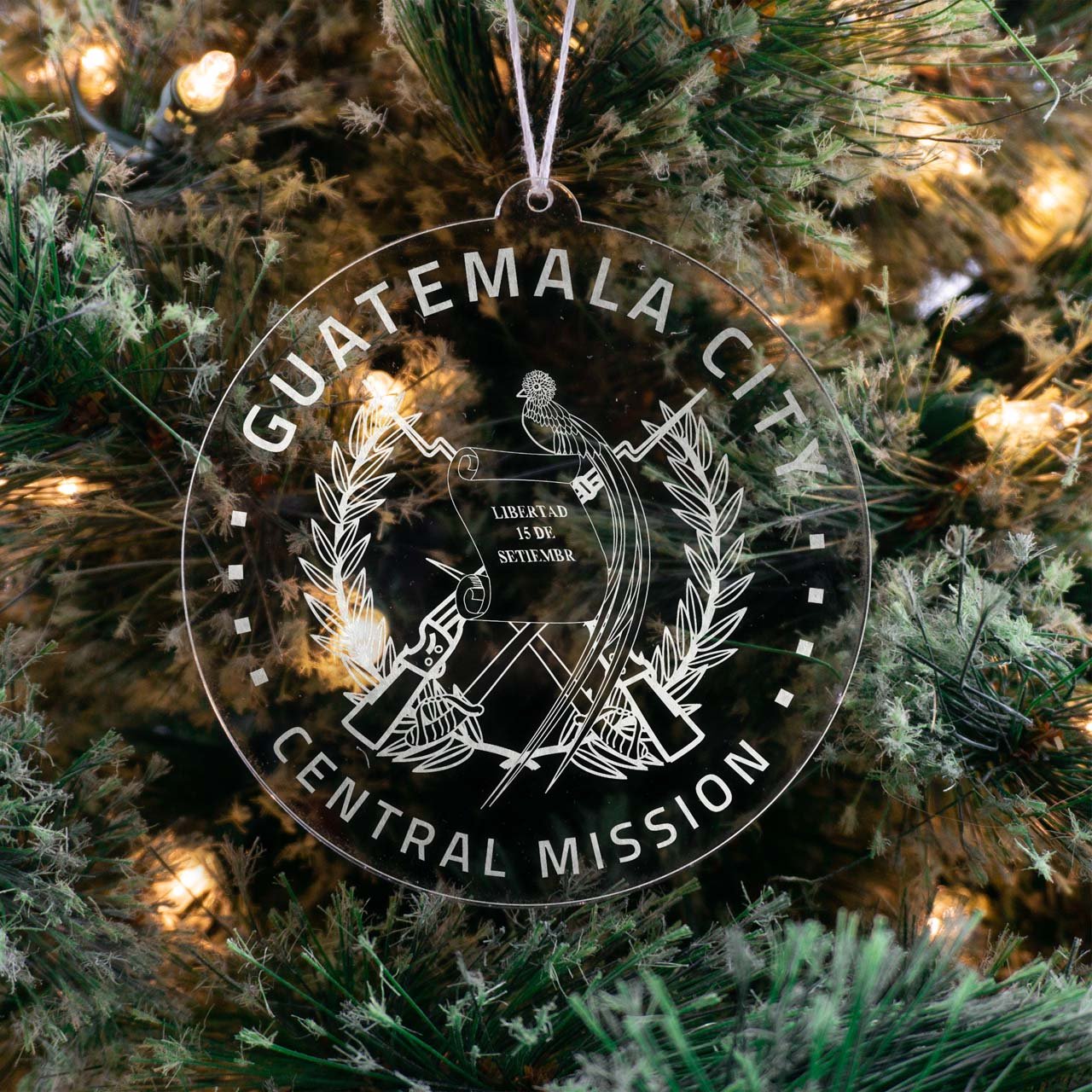 Guatemala Guatemala City Central Mission Christmas Ornament - Latter-Day Saint LDS Missionary Gift - Book of Mormon