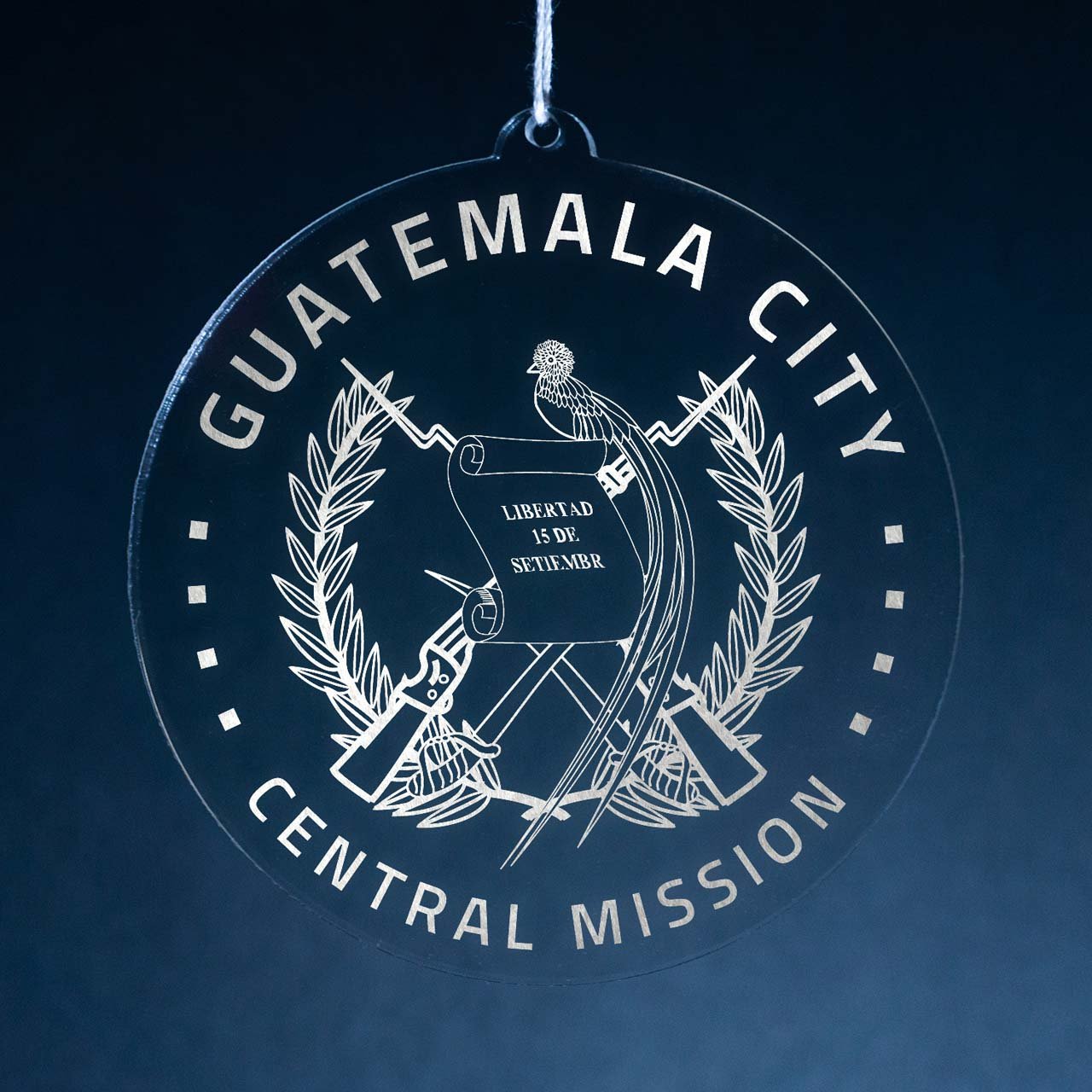Guatemala Guatemala City Central Mission Christmas Ornament - Latter-Day Saint LDS Missionary Gift - Book of Mormon