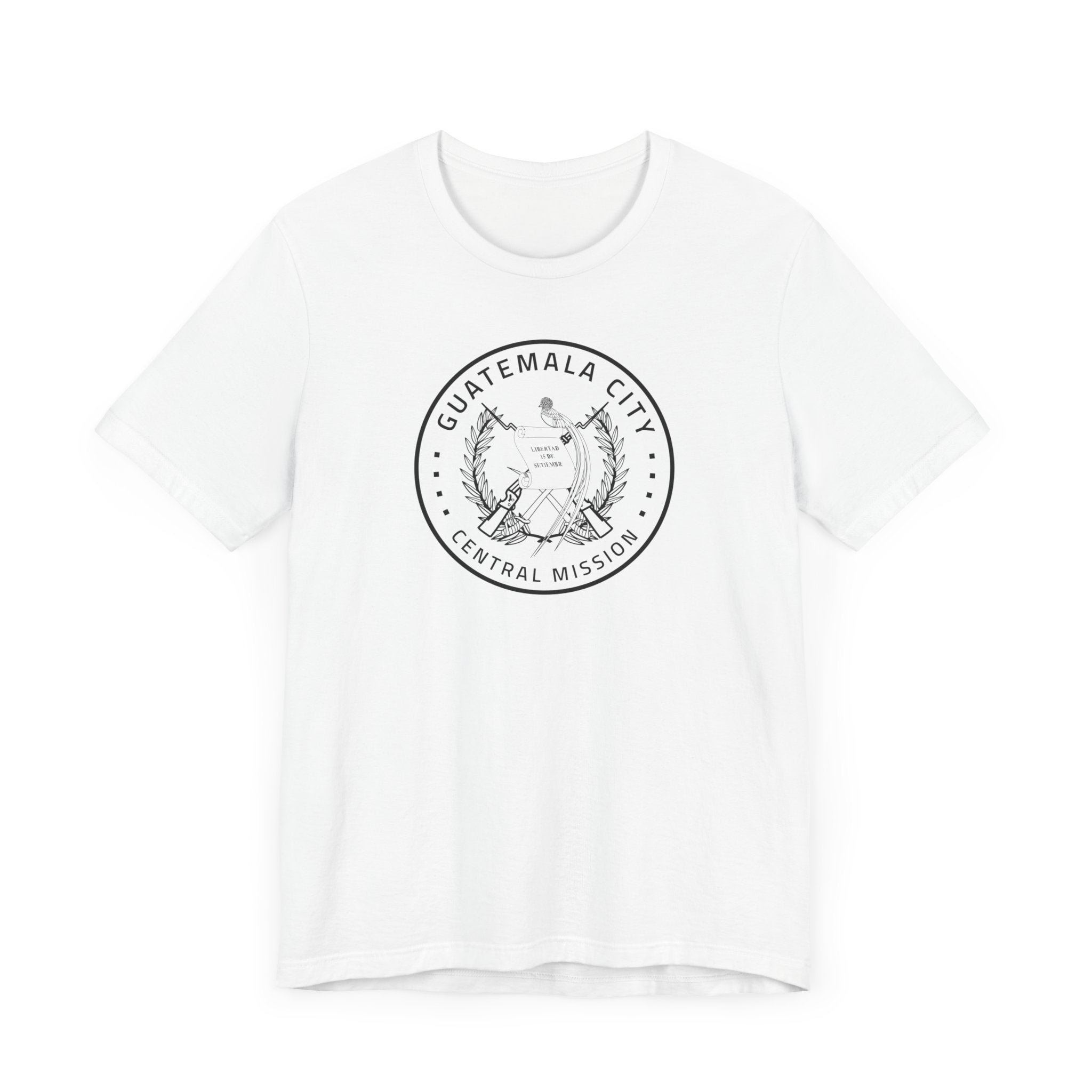 Guatemala Guatemala City Central Mission Circular Monochrome Logo T-Shirt - Latter-Day Saint LDS Missionary Gift - Book of Mormon