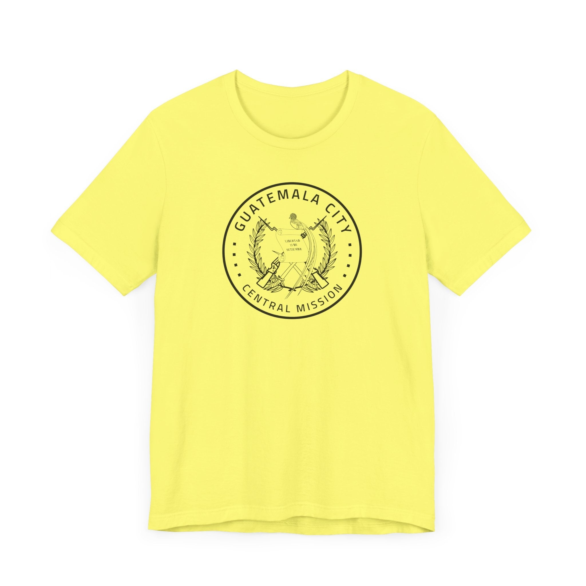 Guatemala Guatemala City Central Mission Circular Monochrome Logo T-Shirt - Latter-Day Saint LDS Missionary Gift - Book of Mormon