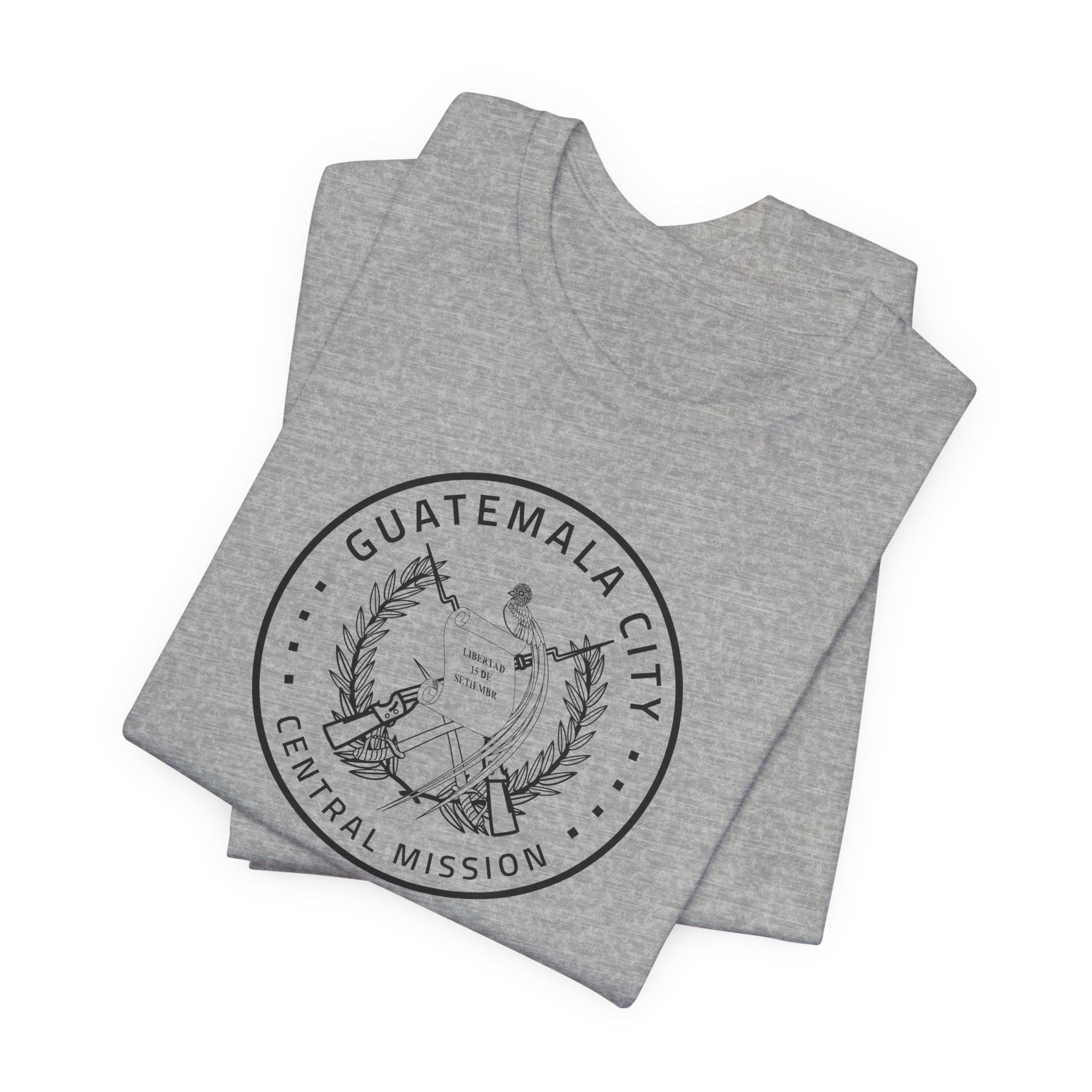 Guatemala Guatemala City Central Mission Circular Monochrome Logo T-Shirt - Latter-Day Saint LDS Missionary Gift - Book of Mormon