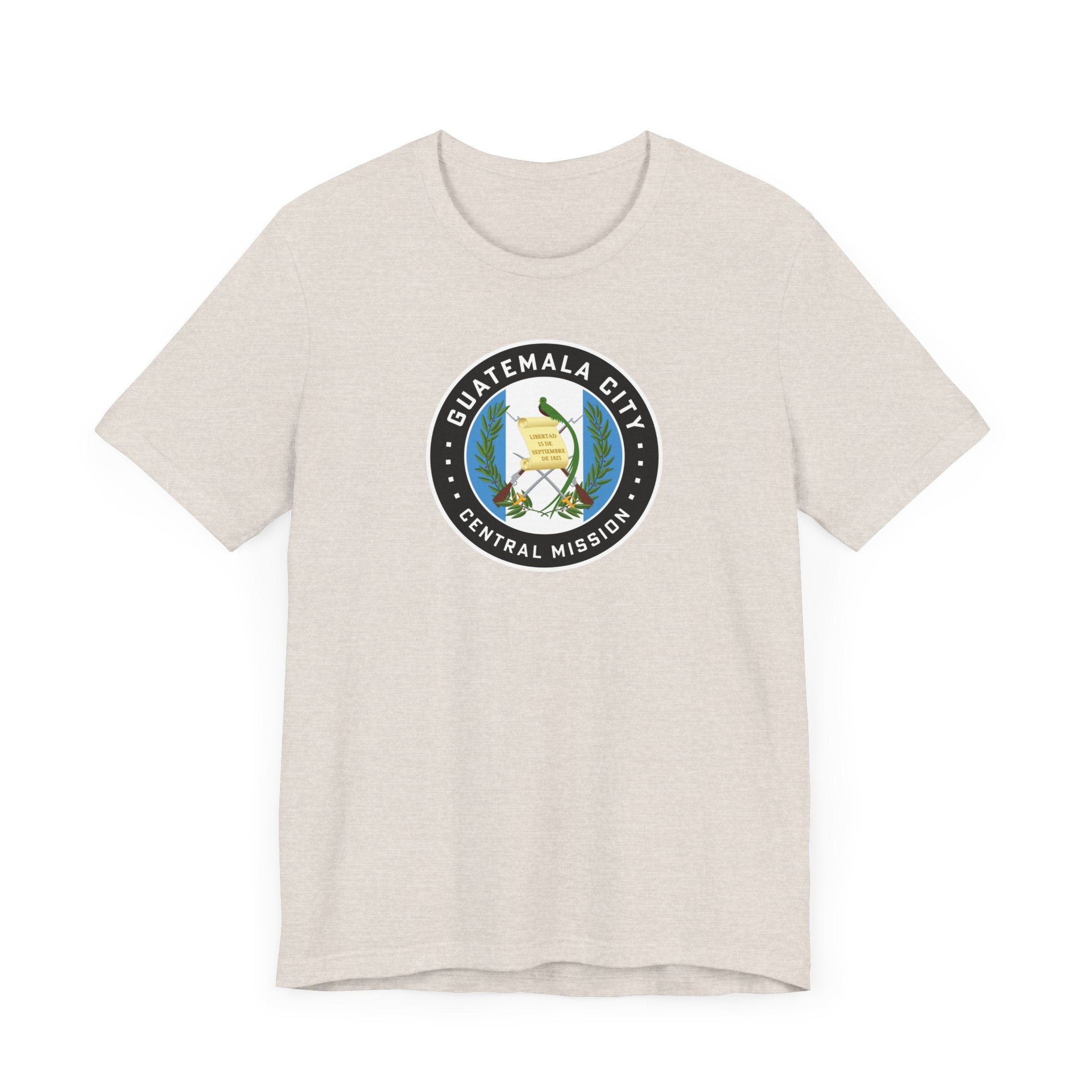 Guatemala Guatemala City Central Mission Flag Logo (Black Border) T-shirt - Mission Wishlist - LDS Missionary Gift Store