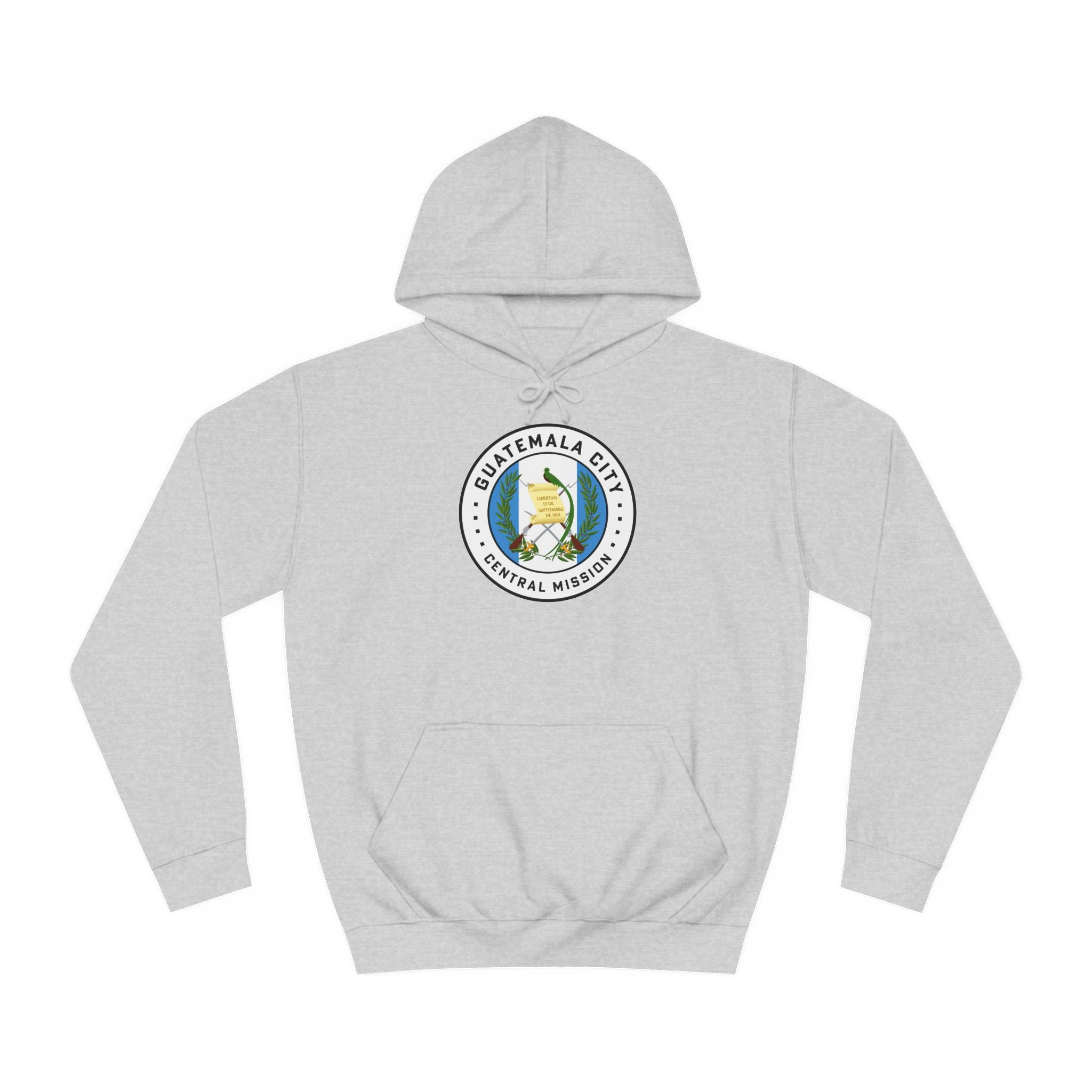 Guatemala Guatemala City Central Mission Flag Logo (White Border) College Hoodie - Mission Wishlist - LDS Missionary Gift Store