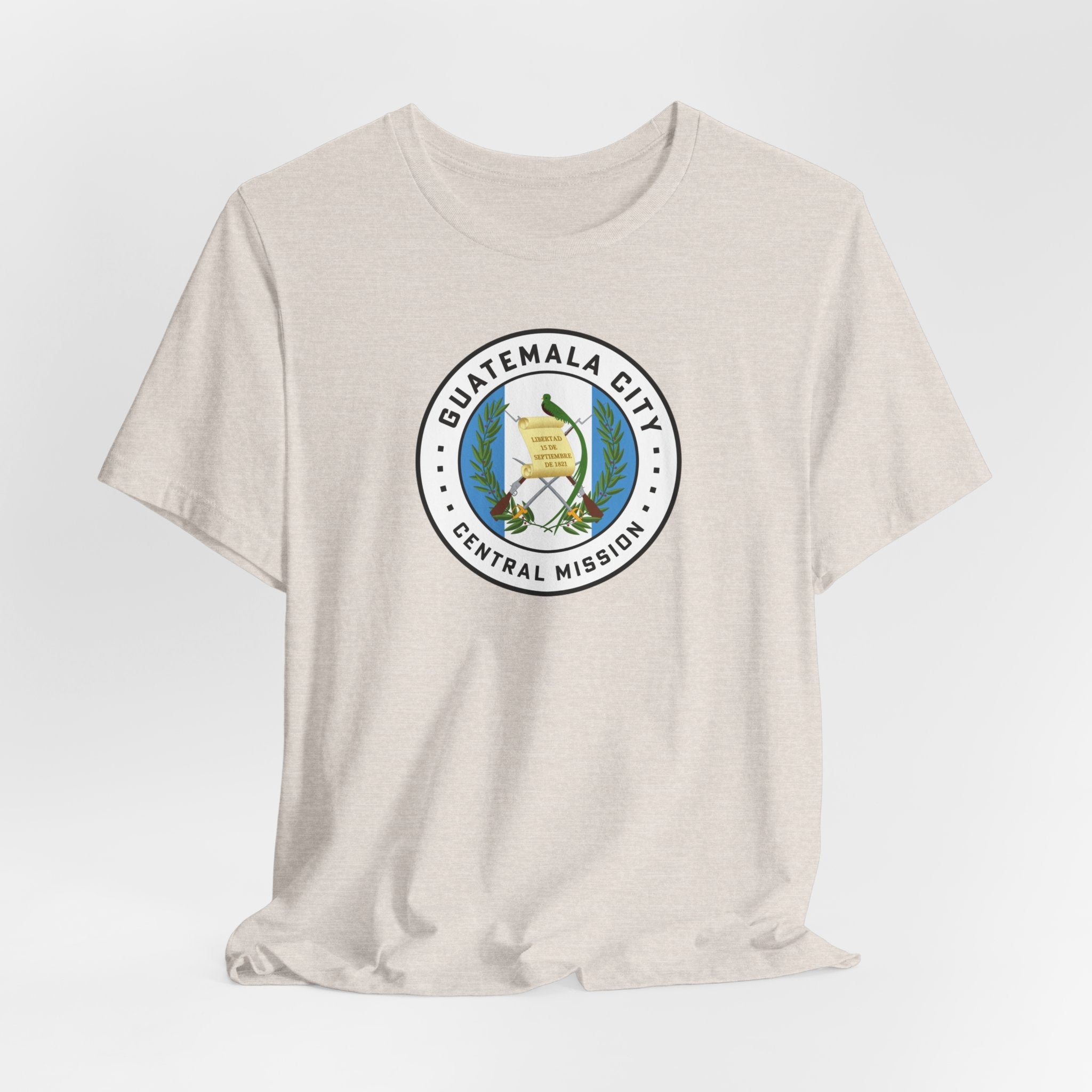 Guatemala Guatemala City Central Mission Flag Logo (White Border) T-shirt - Mission Wishlist - LDS Missionary Gift Store