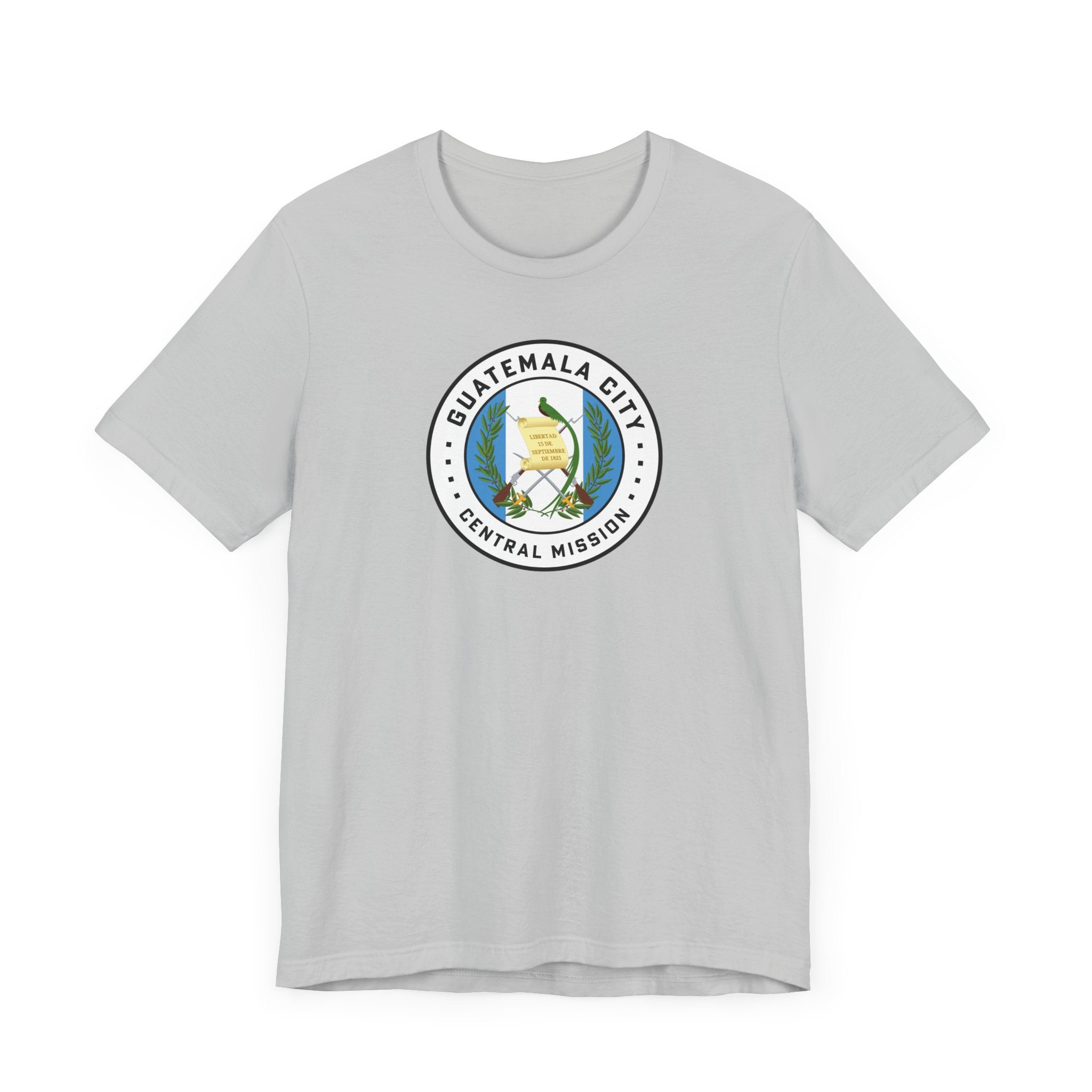 Guatemala Guatemala City Central Mission Flag Logo (White Border) T-shirt - Mission Wishlist - LDS Missionary Gift Store