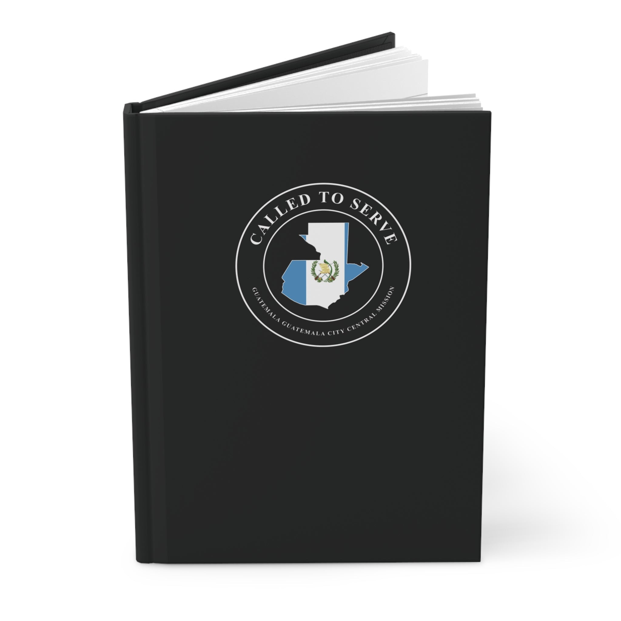 Guatemala Guatemala City Central Mission Flag Map Called to Serve Black Hardcover Journal Matte - Latter-Day Saint LDS Missionary Gift - Book of Mormon