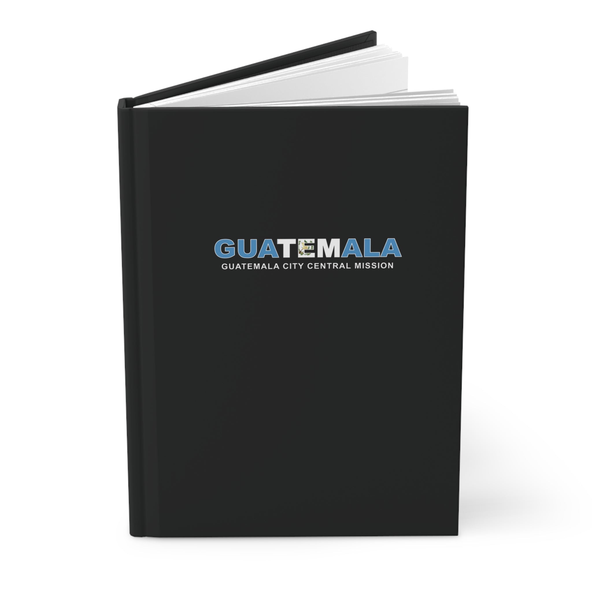 Guatemala Guatemala City Central Mission Flag Title Black Hardcover Journal Matte - Latter-Day Saint LDS Missionary Gift - Book of Mormon