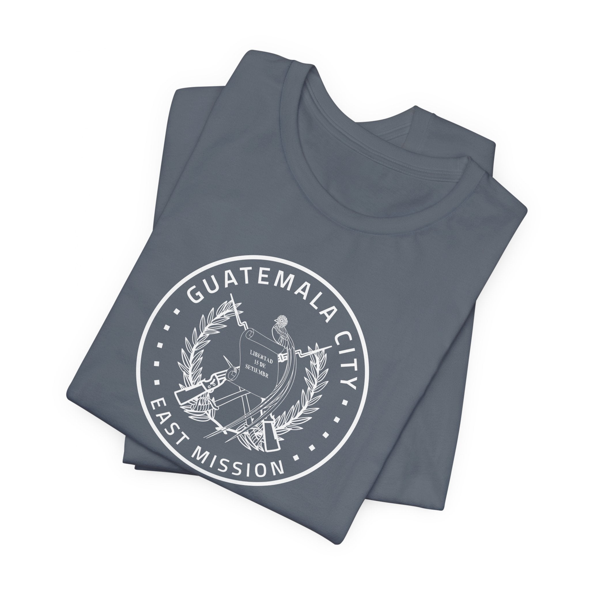 Guatemala Guatemala City East Mission Circular Monochrome Logo T-Shirt - Mission Wishlist - LDS Missionary Gift Store