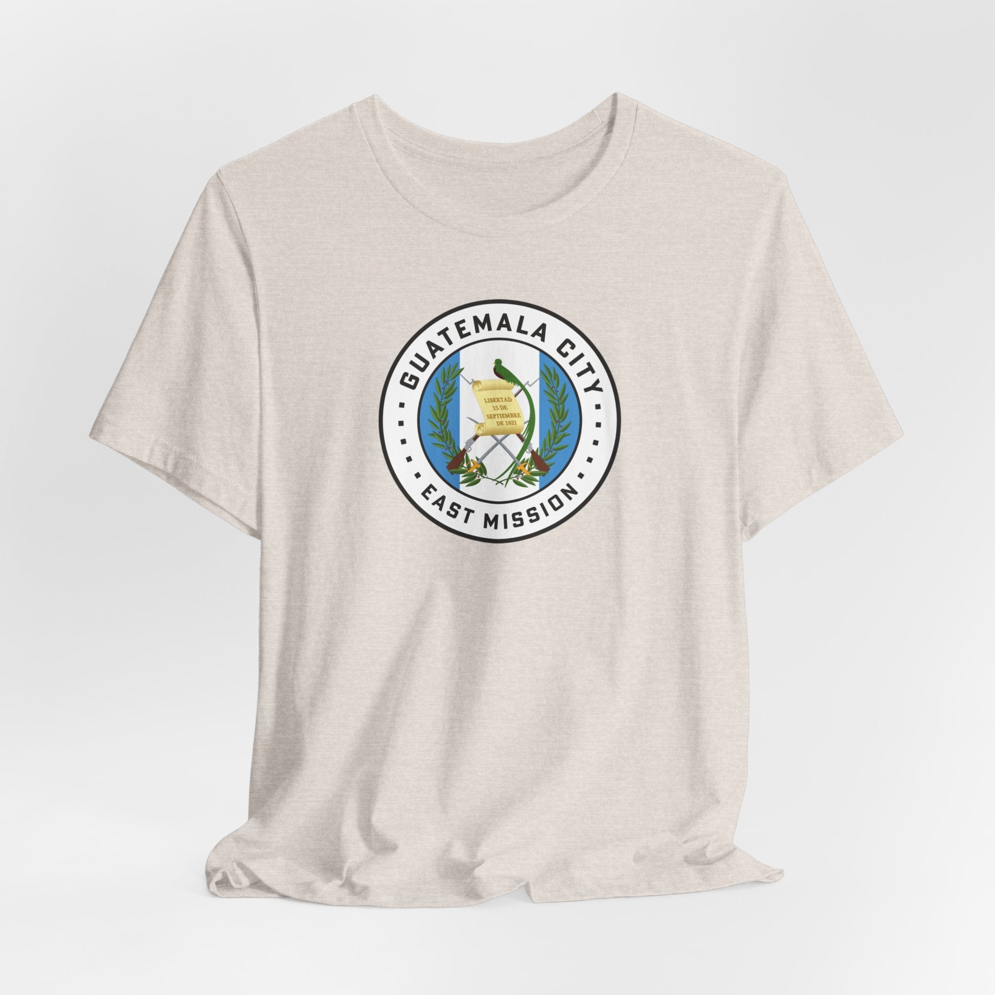 Guatemala Guatemala City East Mission Flag Logo (White Border) T-shirt - Latter-Day Saint LDS Missionary Gift - Book of Mormon