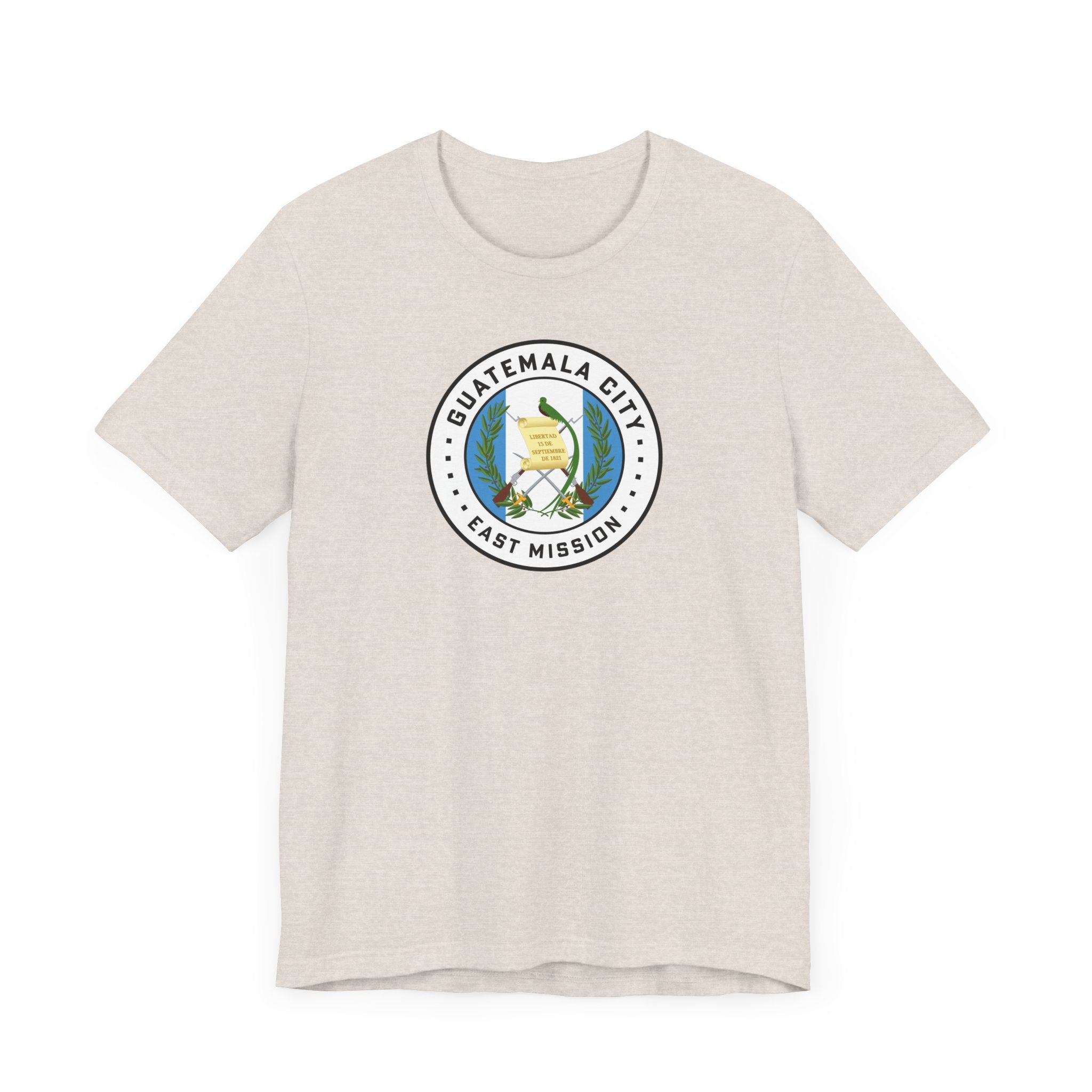 Guatemala Guatemala City East Mission Flag Logo (White Border) T-shirt - Latter-Day Saint LDS Missionary Gift - Book of Mormon