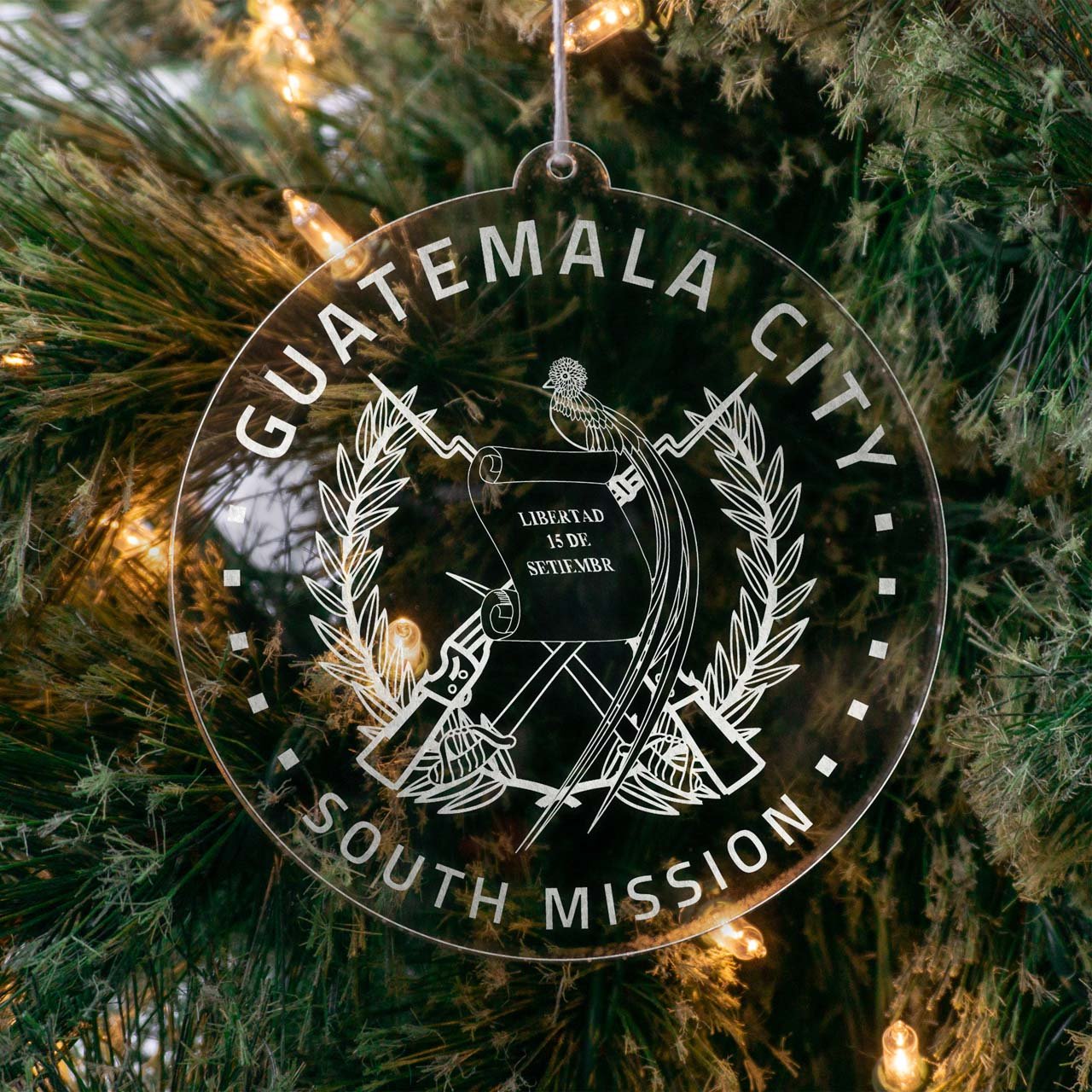 Guatemala Guatemala City South Mission Christmas Ornament - Latter-Day Saint LDS Missionary Gift - Book of Mormon