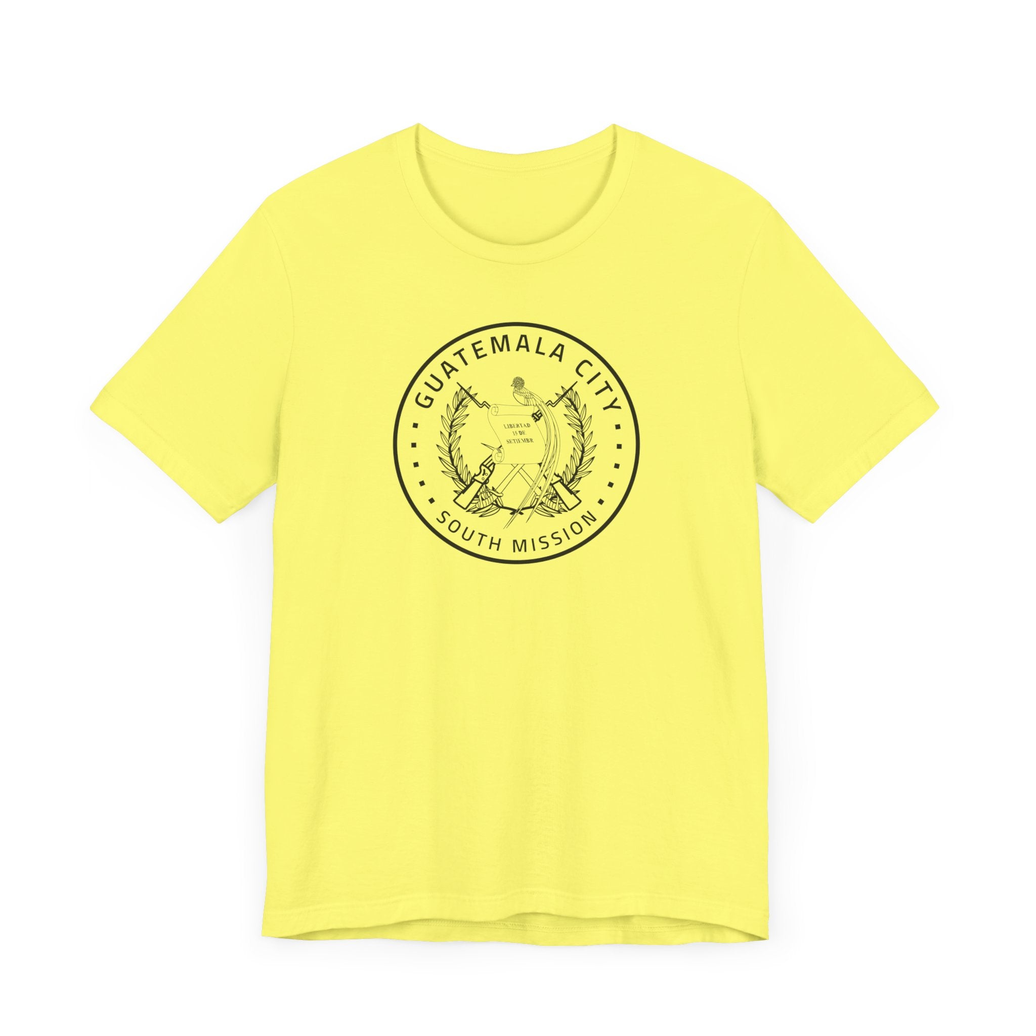 Guatemala Guatemala City South Mission Circular Monochrome Logo T-Shirt - Mission Wishlist - LDS Missionary Gift Store