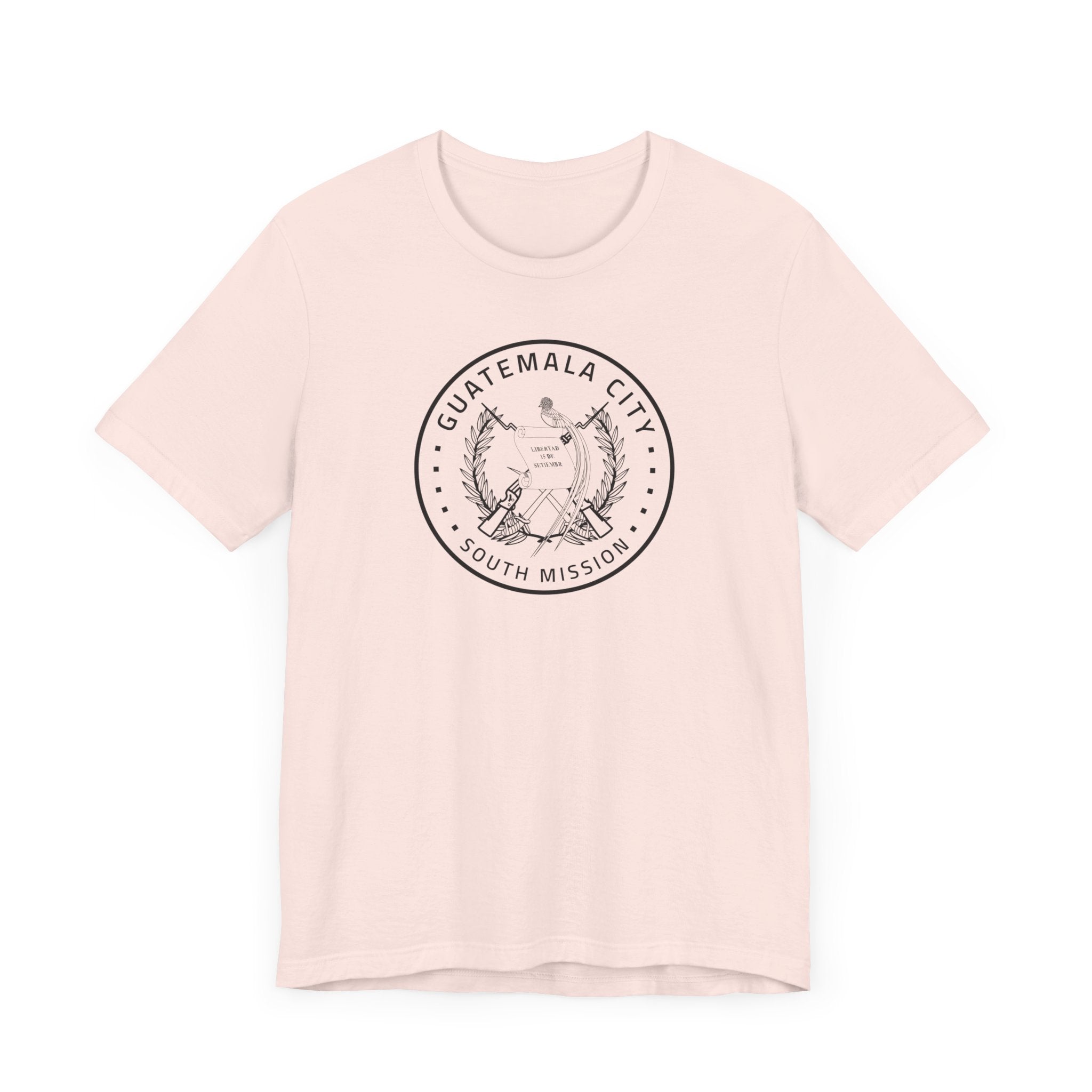 Guatemala Guatemala City South Mission Circular Monochrome Logo T-Shirt - Mission Wishlist - LDS Missionary Gift Store