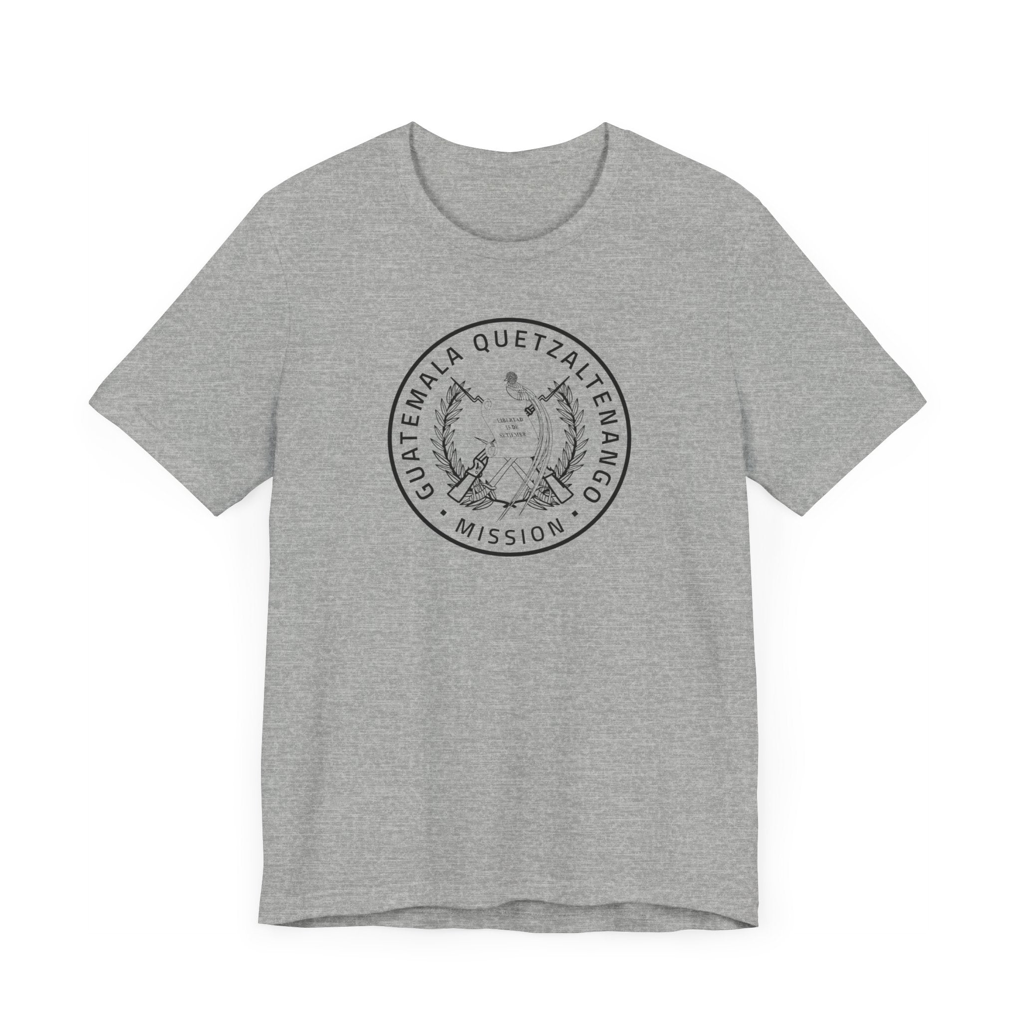 Guatemala Quetzaltenango Mission Circular Monochrome Logo T-Shirt - Mission Wishlist - LDS Missionary Gift Store