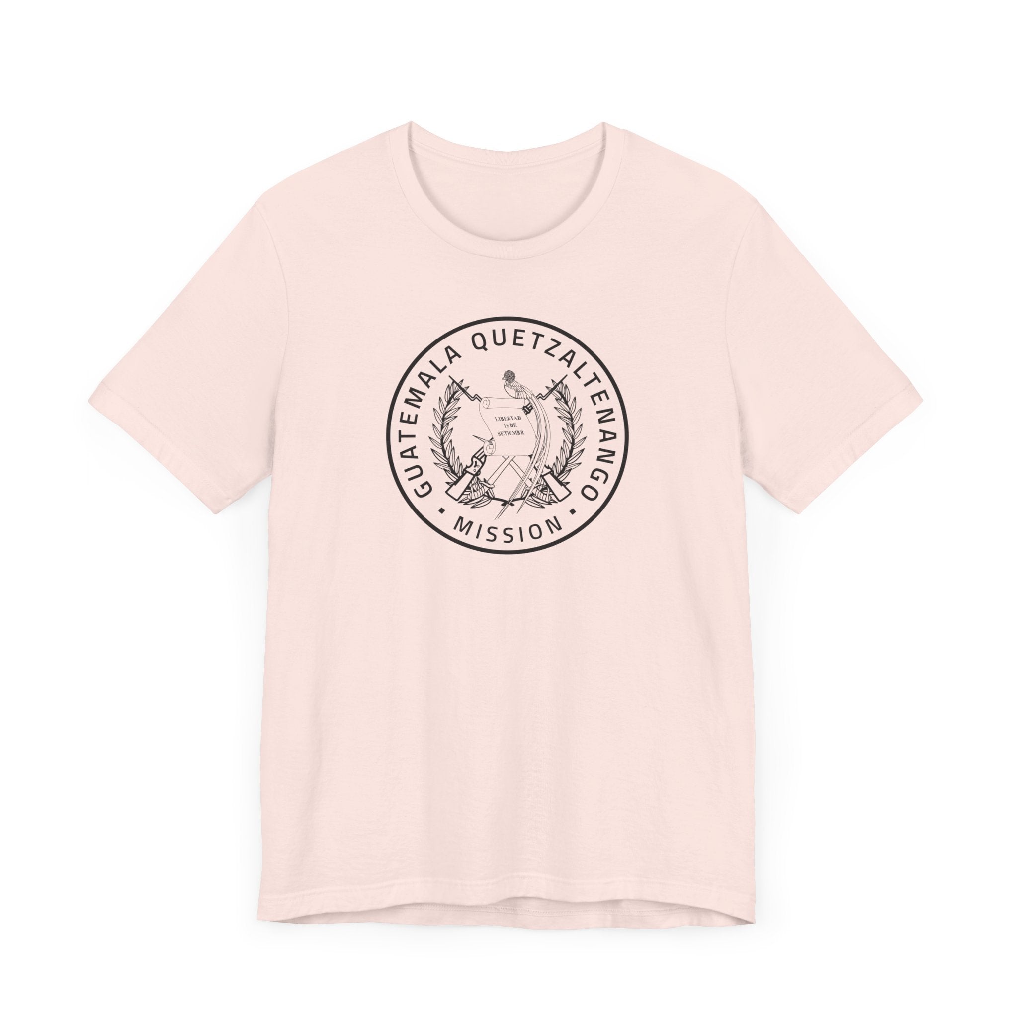 Guatemala Quetzaltenango Mission Circular Monochrome Logo T-Shirt - Mission Wishlist - LDS Missionary Gift Store