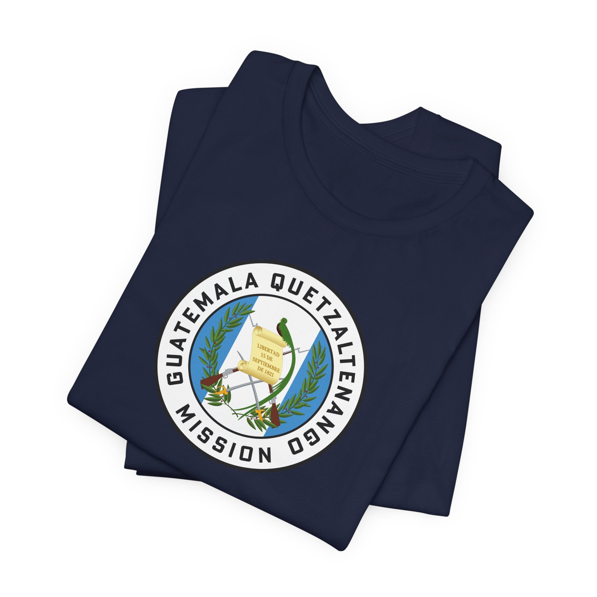 Guatemala Quetzaltenango Mission Flag Logo (White Border) T-shirt - Mission Wishlist - LDS Missionary Gift Store