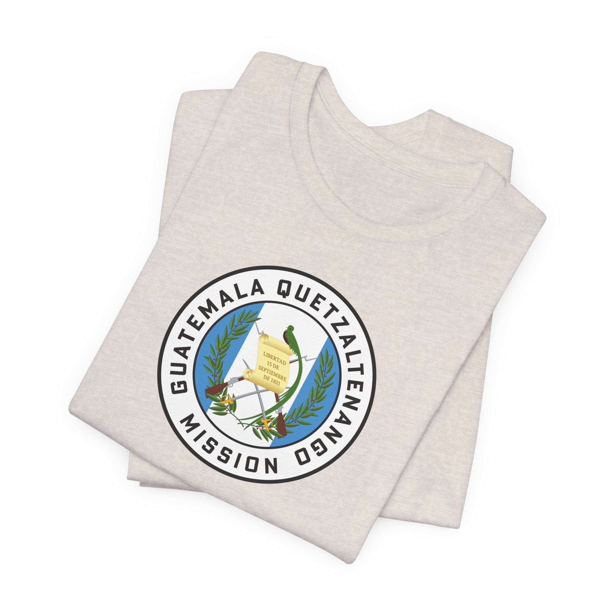 Guatemala Quetzaltenango Mission Flag Logo (White Border) T-shirt - Mission Wishlist - LDS Missionary Gift Store