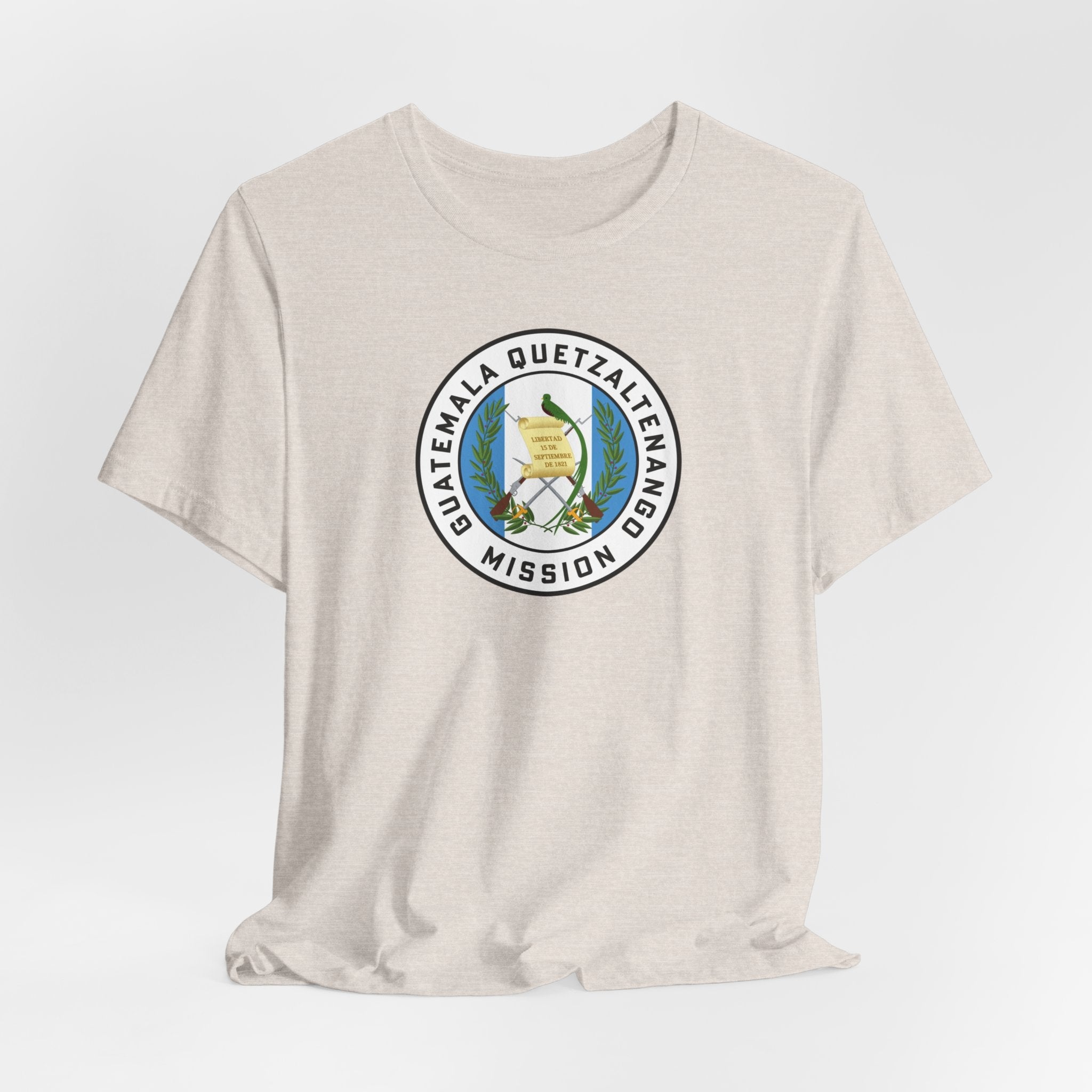 Guatemala Quetzaltenango Mission Flag Logo (White Border) T-shirt - Mission Wishlist - LDS Missionary Gift Store