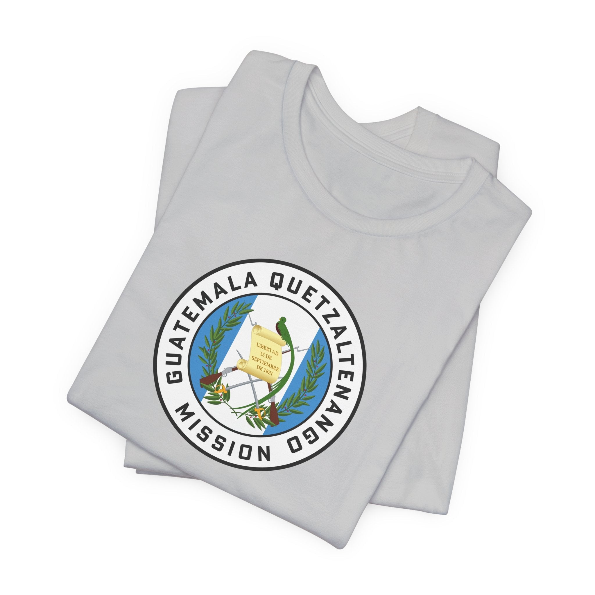 Guatemala Quetzaltenango Mission Flag Logo (White Border) T-shirt - Mission Wishlist - LDS Missionary Gift Store