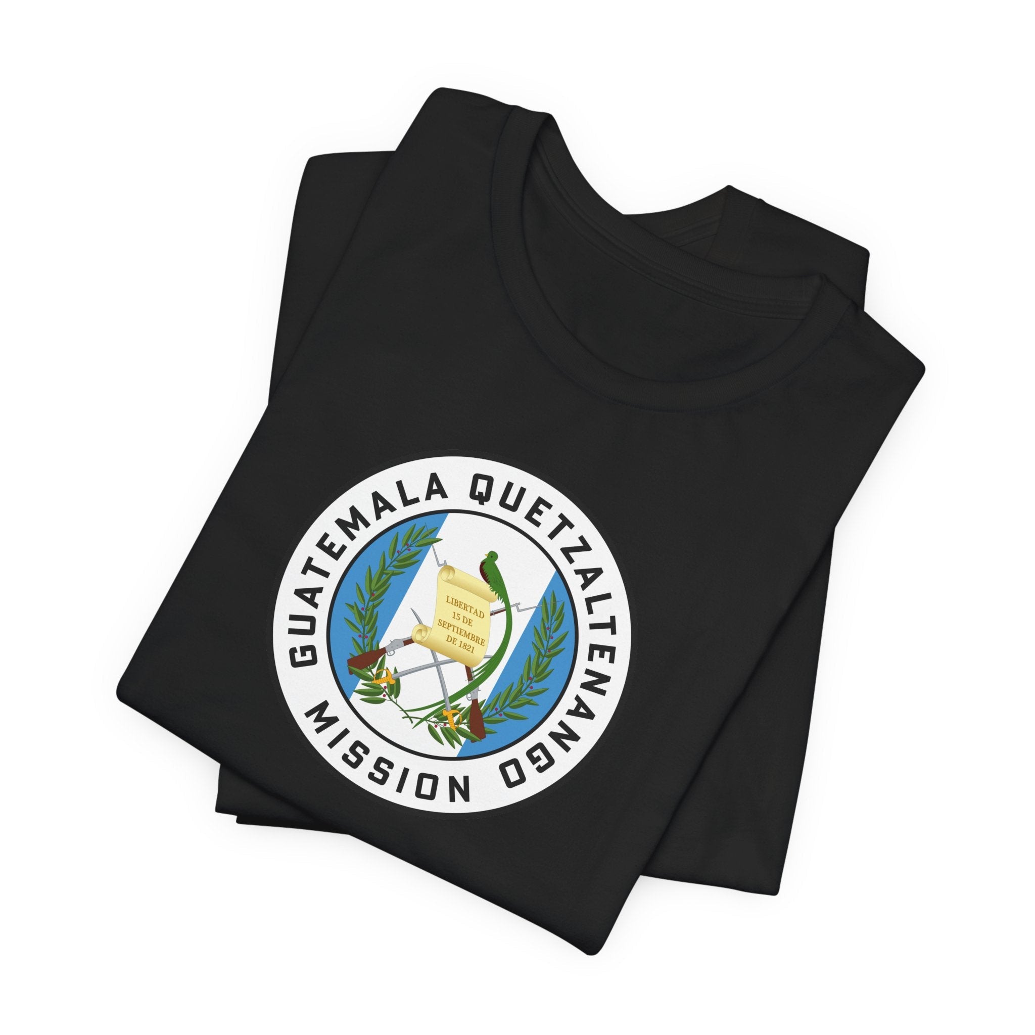 Guatemala Quetzaltenango Mission Flag Logo (White Border) T-shirt - Mission Wishlist - LDS Missionary Gift Store