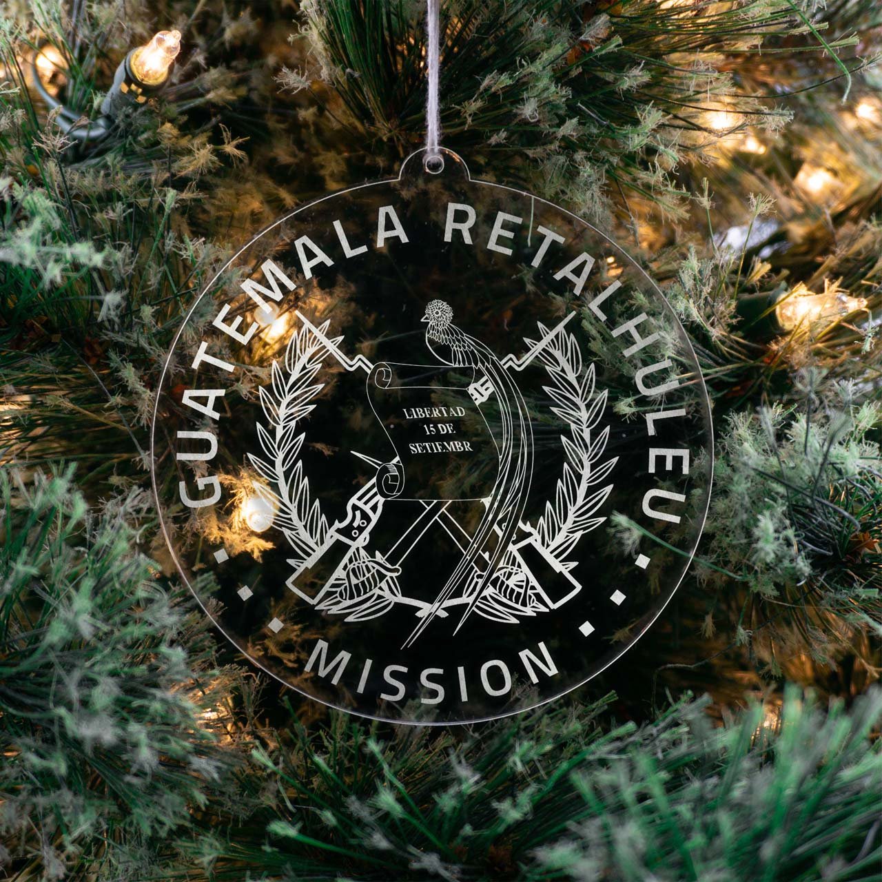 Guatemala Retalhuleu Mission Christmas Ornament - Latter-Day Saint LDS Missionary Gift - Book of Mormon