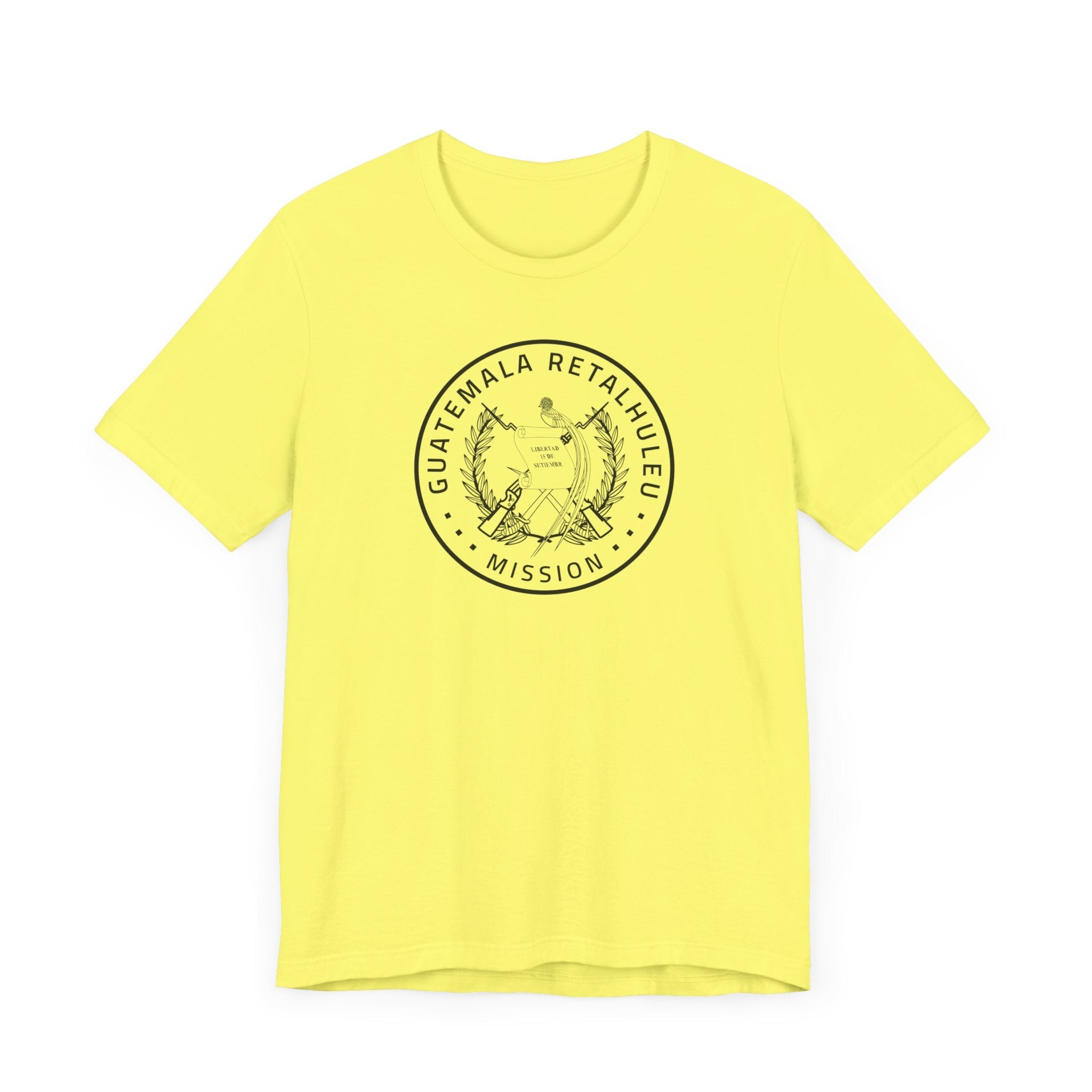 Guatemala Retalhuleu Mission Circular Monochrome Logo T-Shirt - Latter-Day Saint LDS Missionary Gift - Book of Mormon