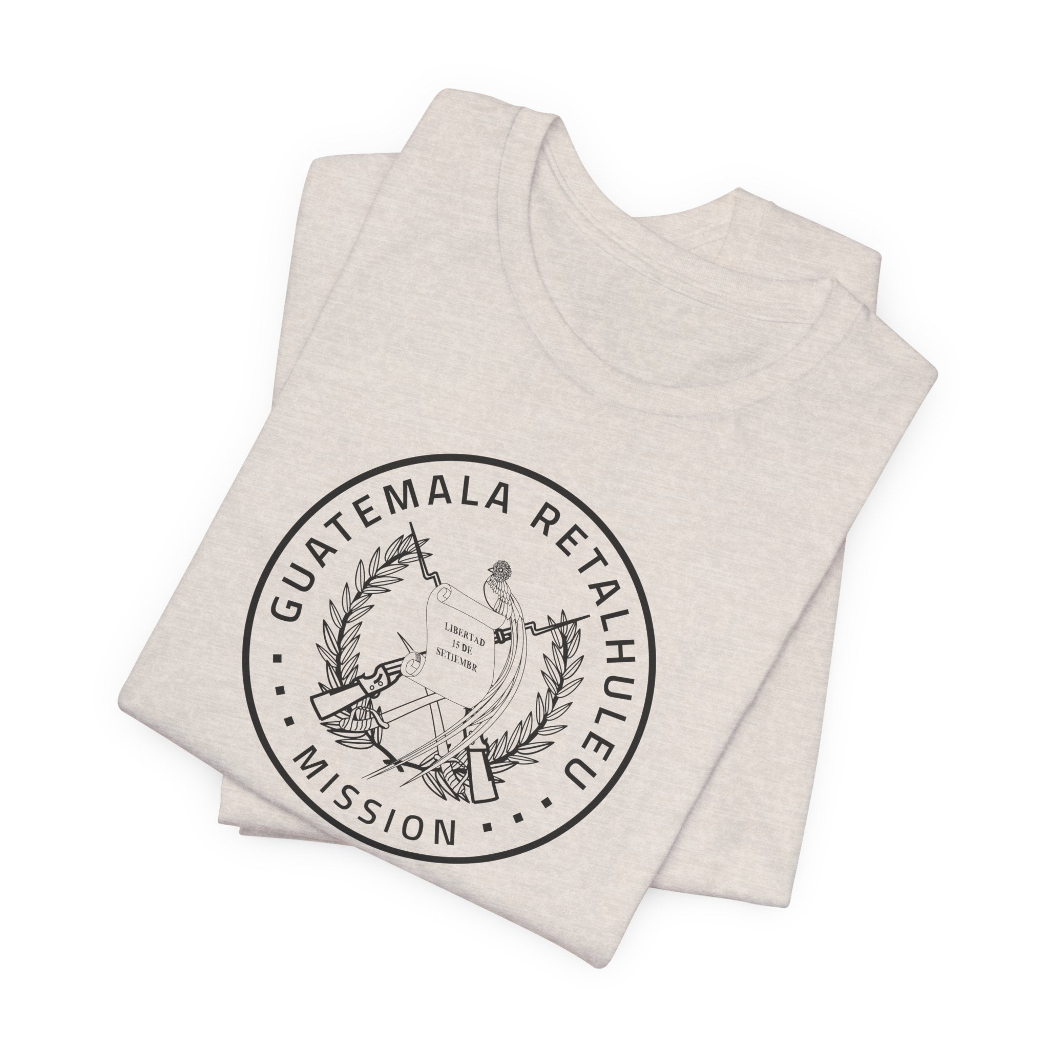 Guatemala Retalhuleu Mission Circular Monochrome Logo T-Shirt - Latter-Day Saint LDS Missionary Gift - Book of Mormon