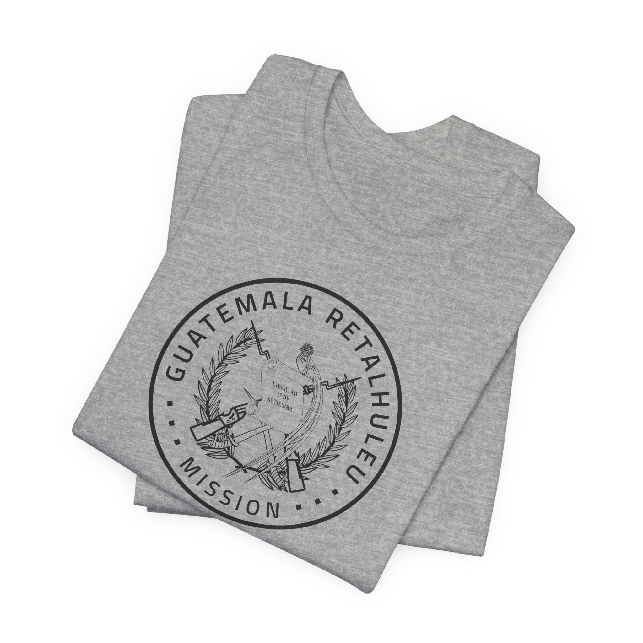 Guatemala Retalhuleu Mission Circular Monochrome Logo T-Shirt - Latter-Day Saint LDS Missionary Gift - Book of Mormon