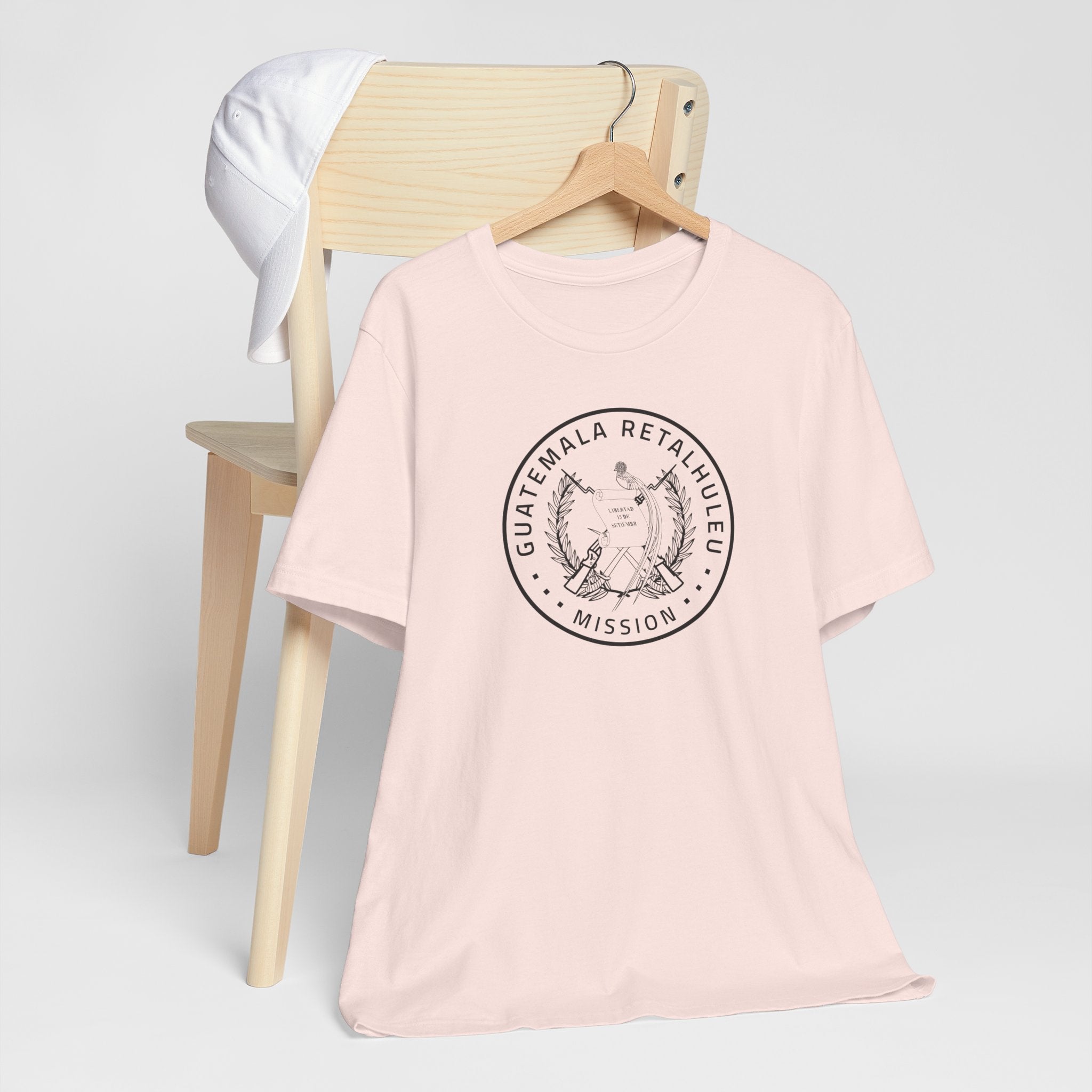 Guatemala Retalhuleu Mission Circular Monochrome Logo T-Shirt - Latter-Day Saint LDS Missionary Gift - Book of Mormon