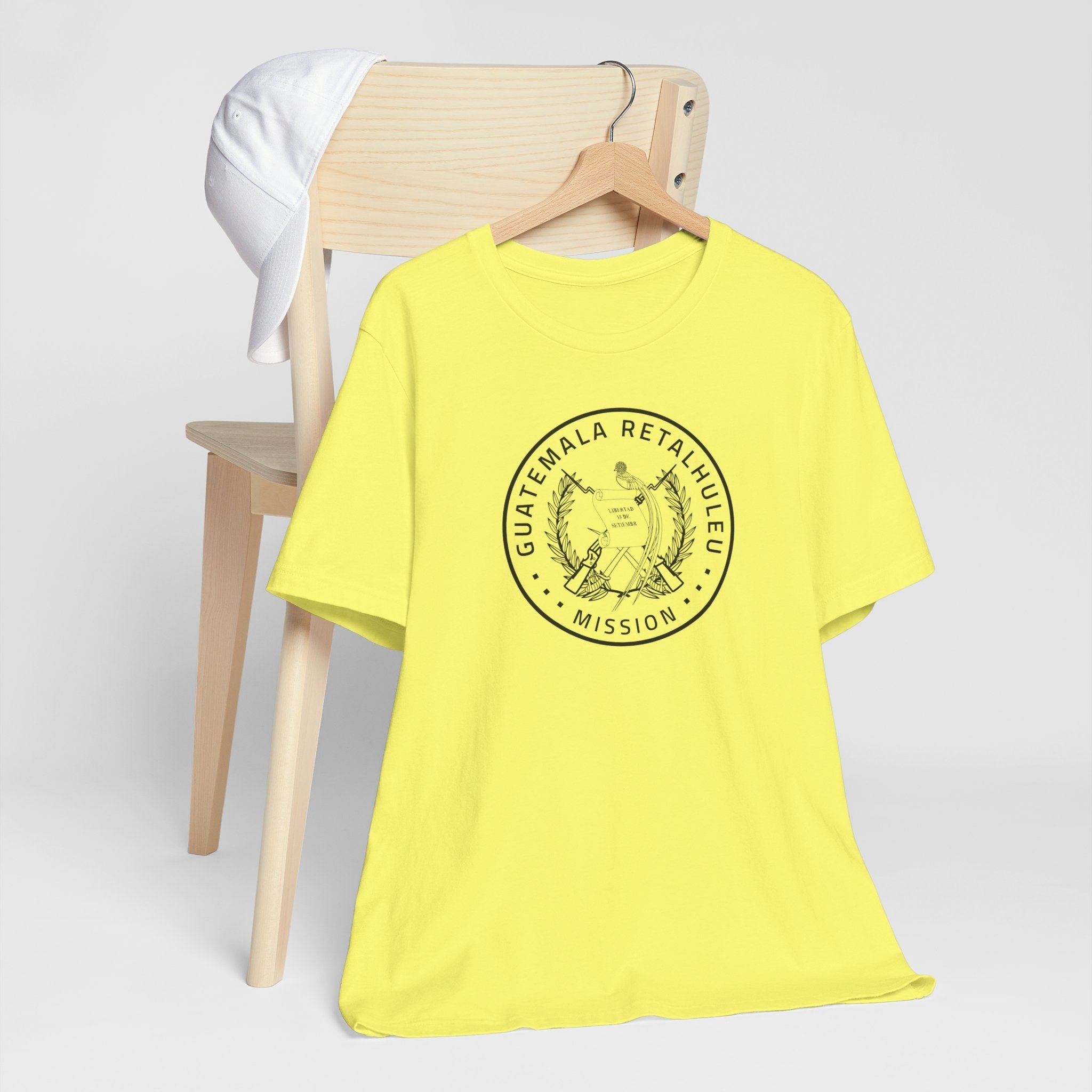 Guatemala Retalhuleu Mission Circular Monochrome Logo T-Shirt - Latter-Day Saint LDS Missionary Gift - Book of Mormon