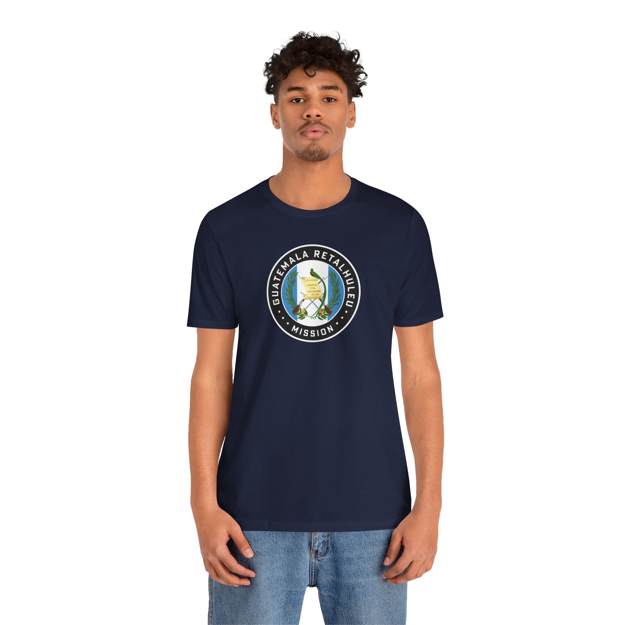 Guatemala Retalhuleu Mission Flag Logo (Black Border) T-shirt - Mission Wishlist - LDS Missionary Gift Store