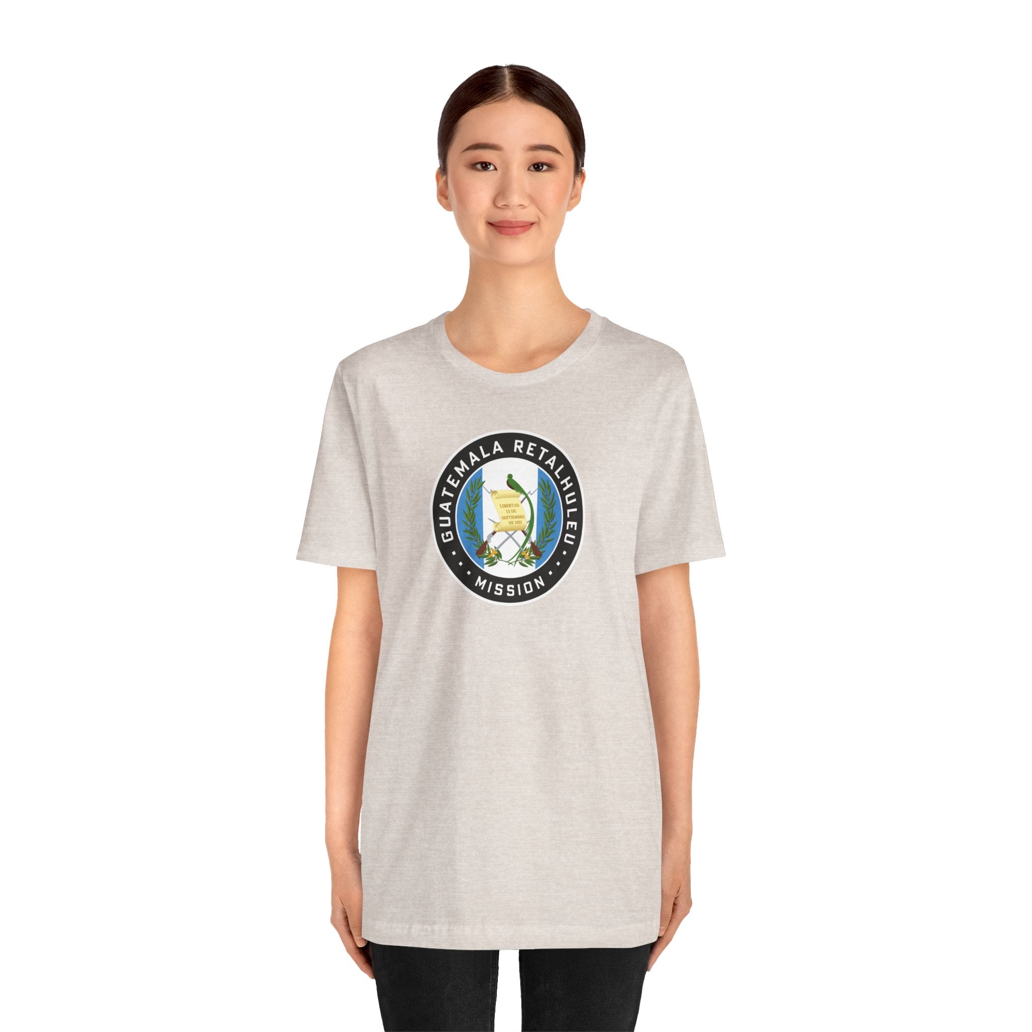 Guatemala Retalhuleu Mission Flag Logo (Black Border) T-shirt - Mission Wishlist - LDS Missionary Gift Store