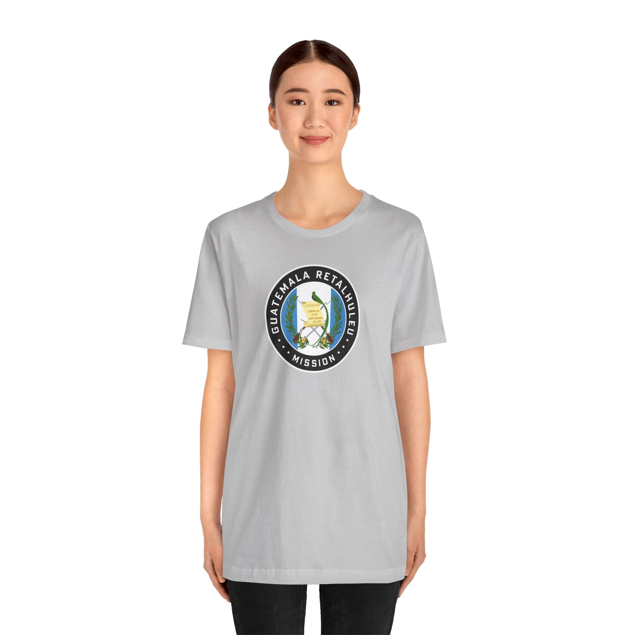 Guatemala Retalhuleu Mission Flag Logo (Black Border) T-shirt - Mission Wishlist - LDS Missionary Gift Store