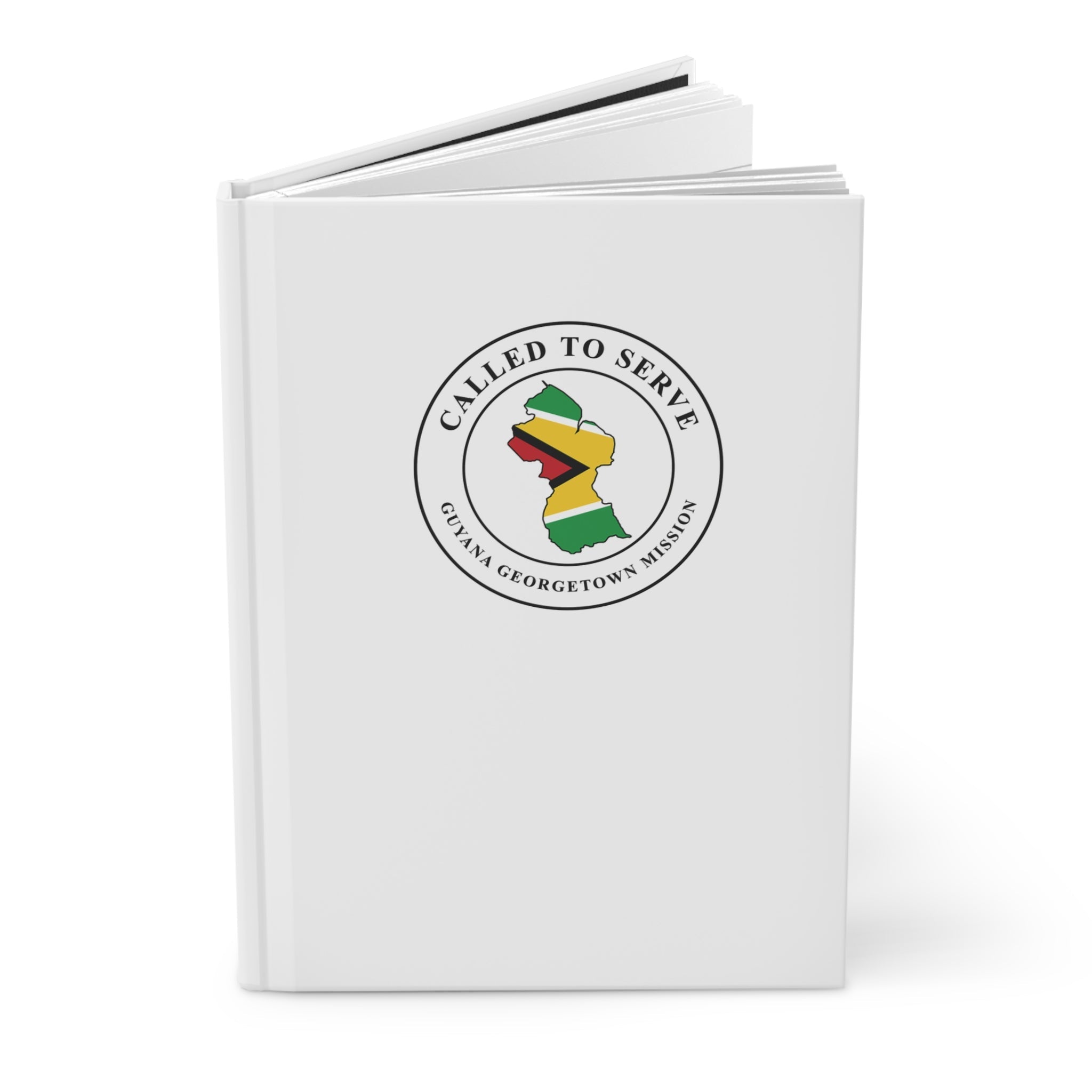Guyana Georgetown Mission Flag Map Called to Serve White Hardcover Journal Matte - Latter-Day Saint LDS Missionary Gift - Book of Mormon
