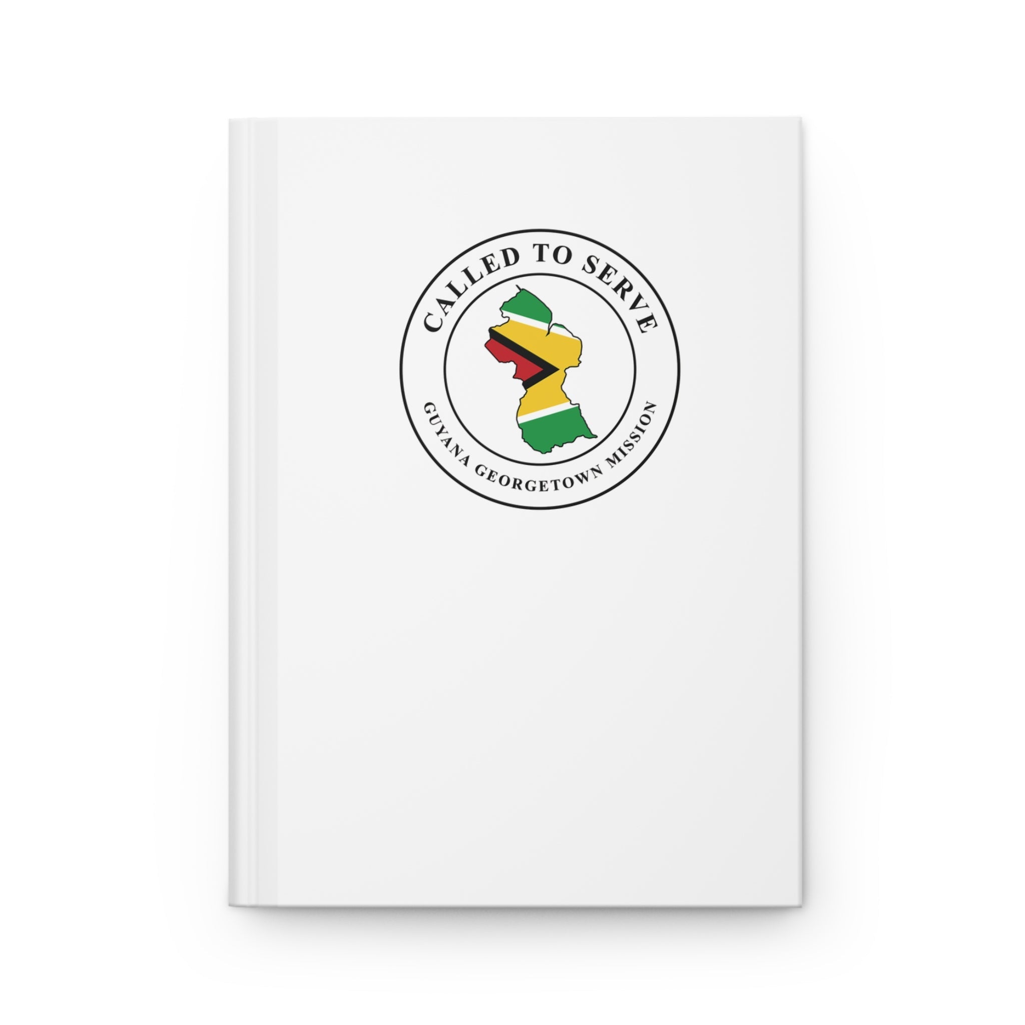Guyana Georgetown Mission Flag Map Called to Serve White Hardcover Journal Matte - Latter-Day Saint LDS Missionary Gift - Book of Mormon