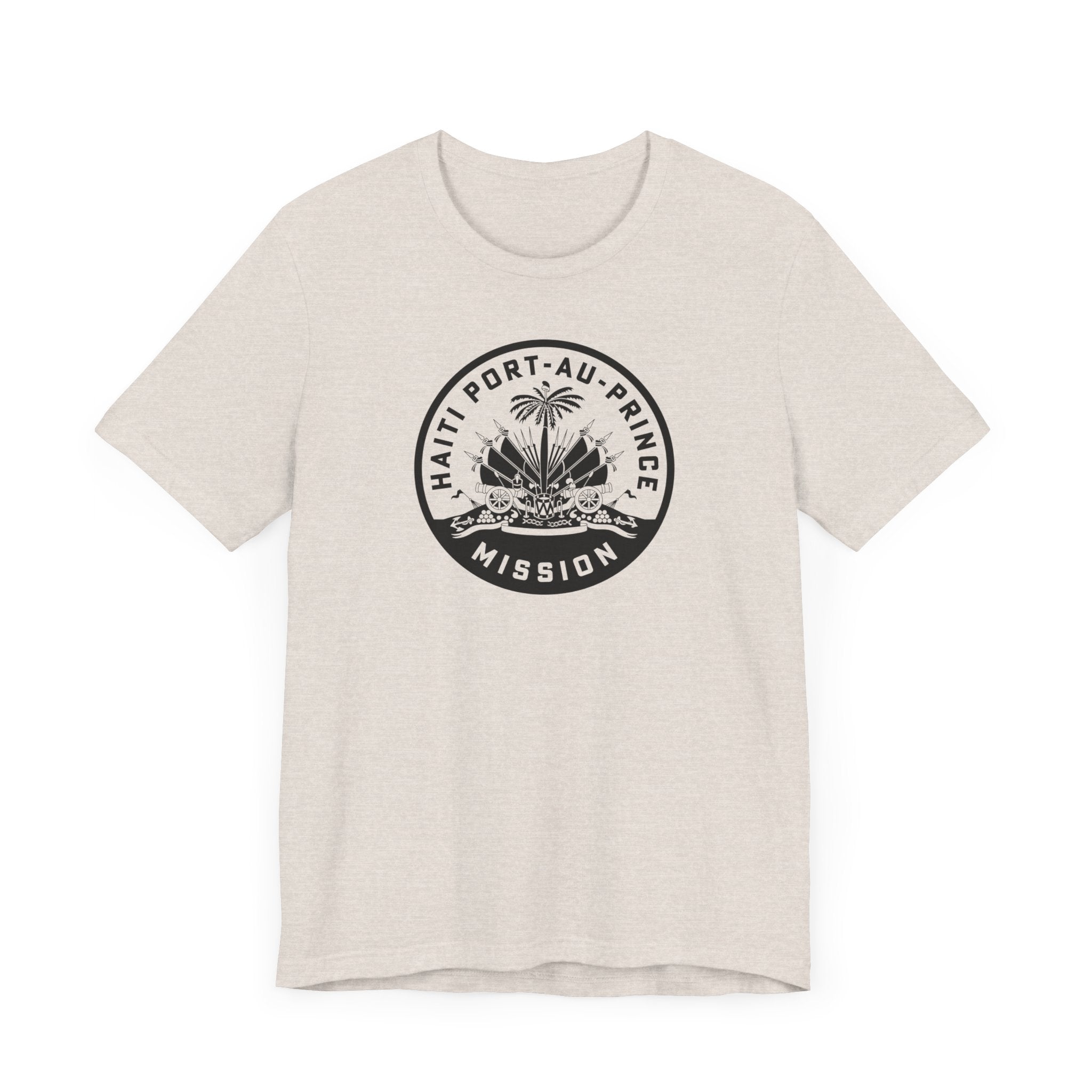 Haiti Port-au-Prince Mission Circular Monochrome Logo T-Shirt - Mission Wishlist - LDS Missionary Gift Store