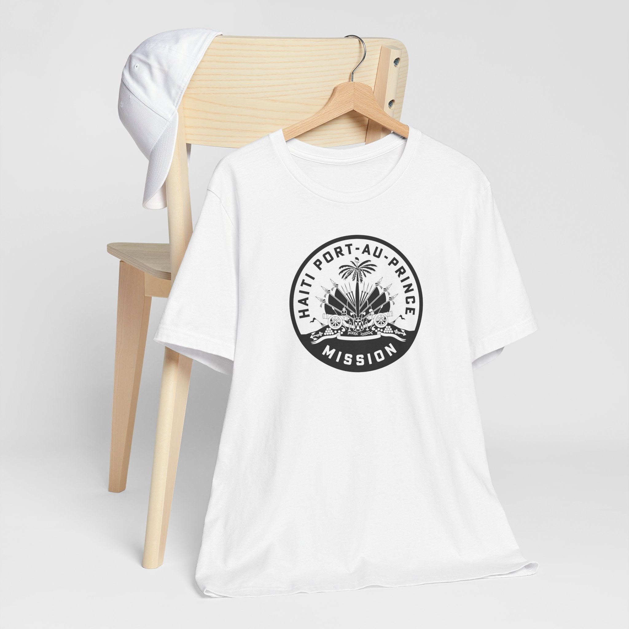 Haiti Port-au-Prince Mission Circular Monochrome Logo T-Shirt - Mission Wishlist - LDS Missionary Gift Store