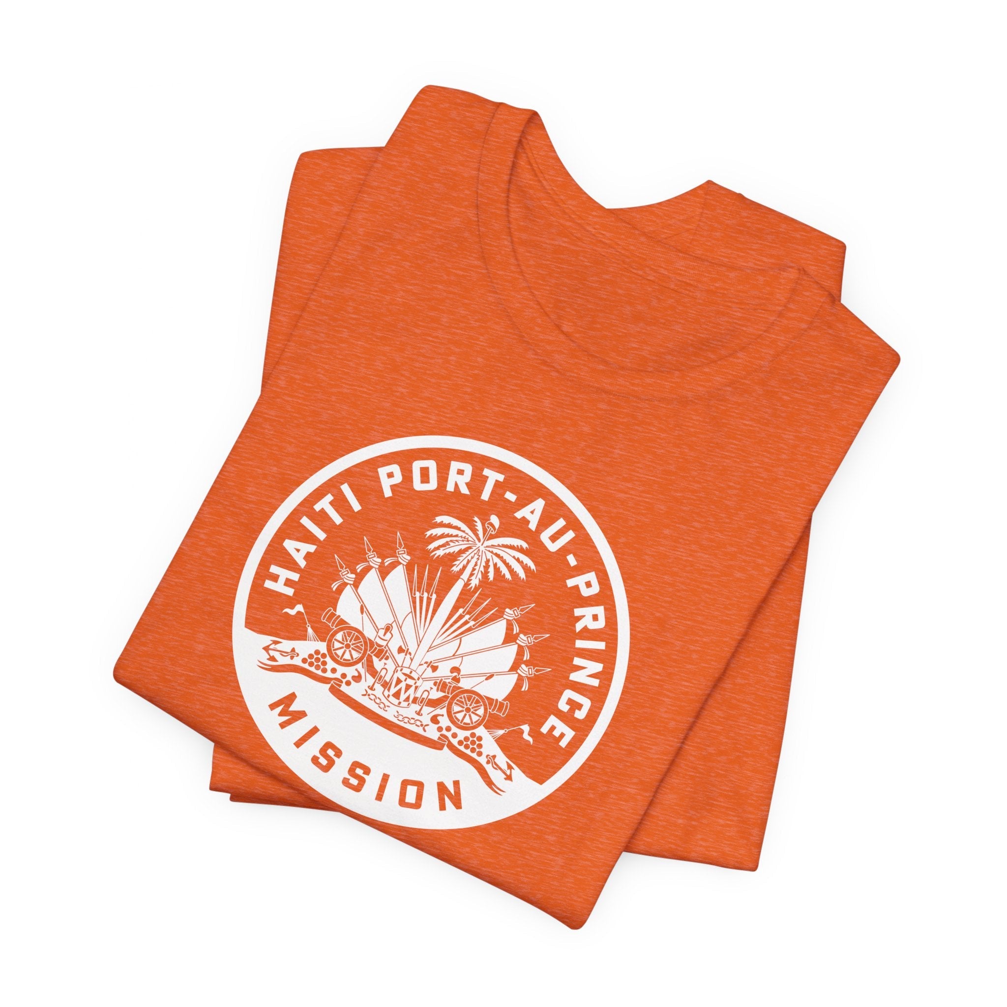 Haiti Port-au-Prince Mission Circular Monochrome Logo T-Shirt - Mission Wishlist - LDS Missionary Gift Store