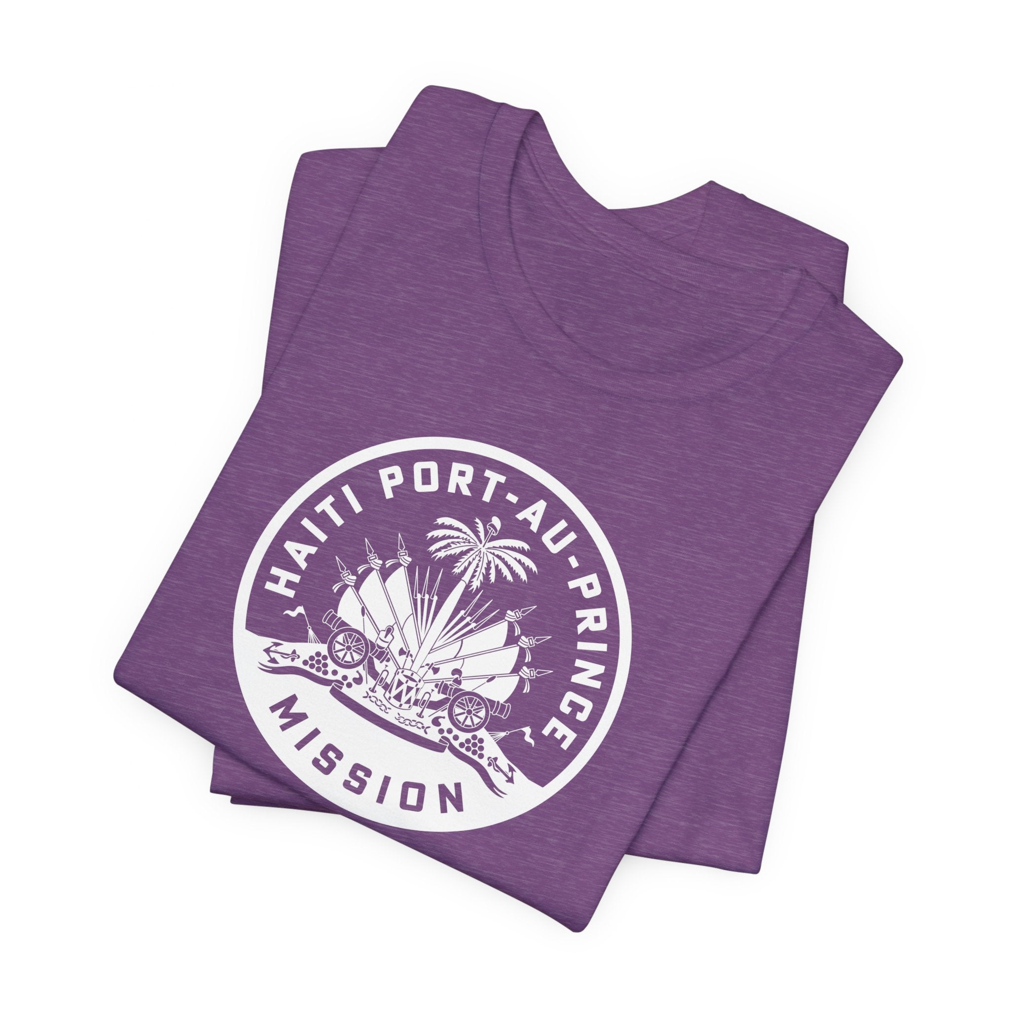 Haiti Port-au-Prince Mission Circular Monochrome Logo T-Shirt - Mission Wishlist - LDS Missionary Gift Store