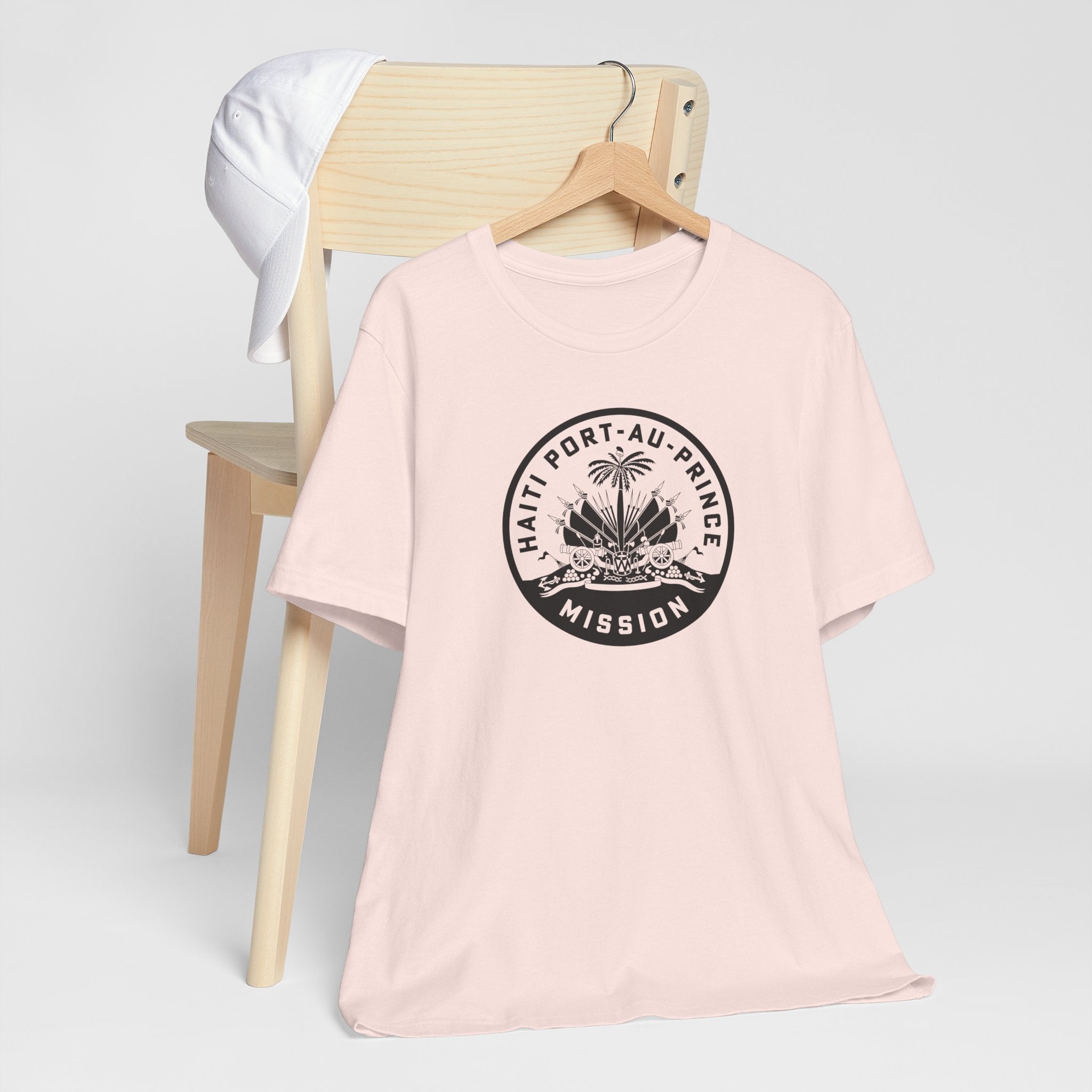 Haiti Port-au-Prince Mission Circular Monochrome Logo T-Shirt - Mission Wishlist - LDS Missionary Gift Store