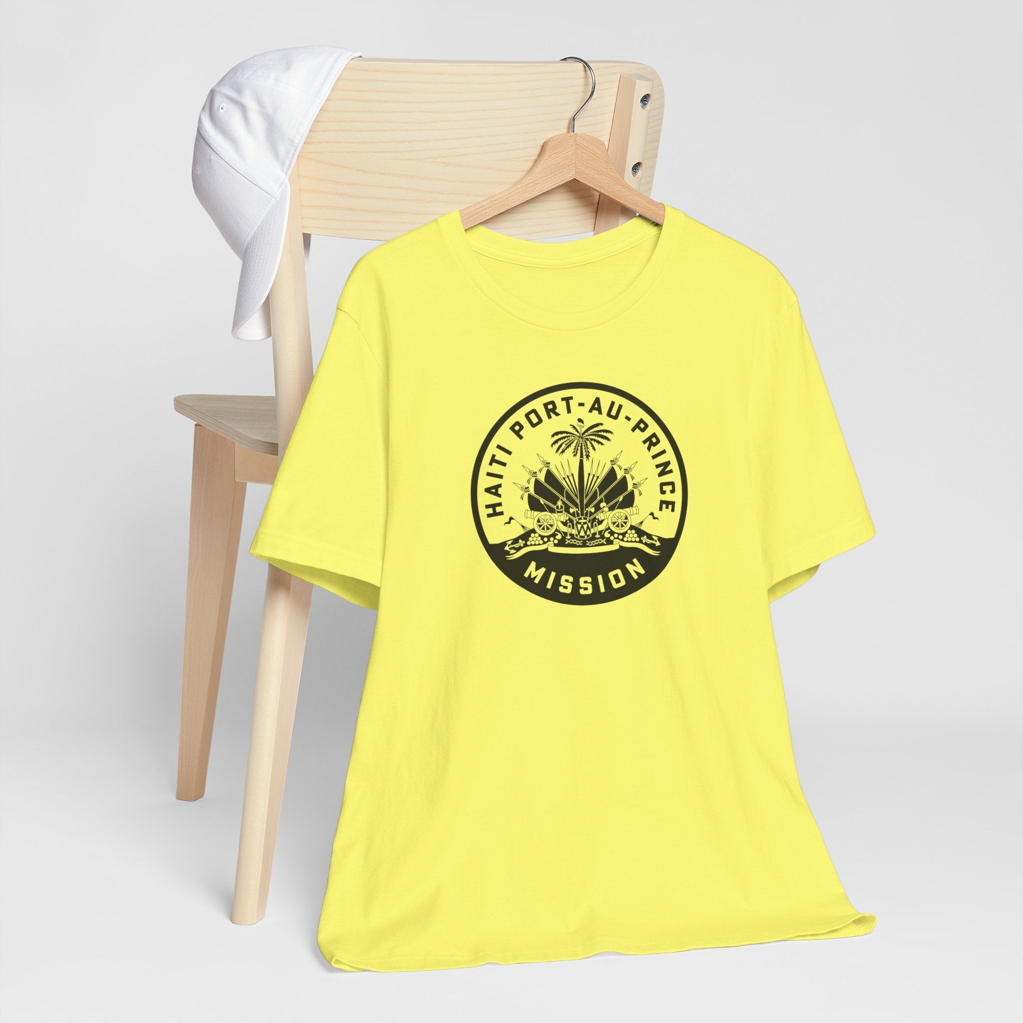Haiti Port-au-Prince Mission Circular Monochrome Logo T-Shirt - Mission Wishlist - LDS Missionary Gift Store