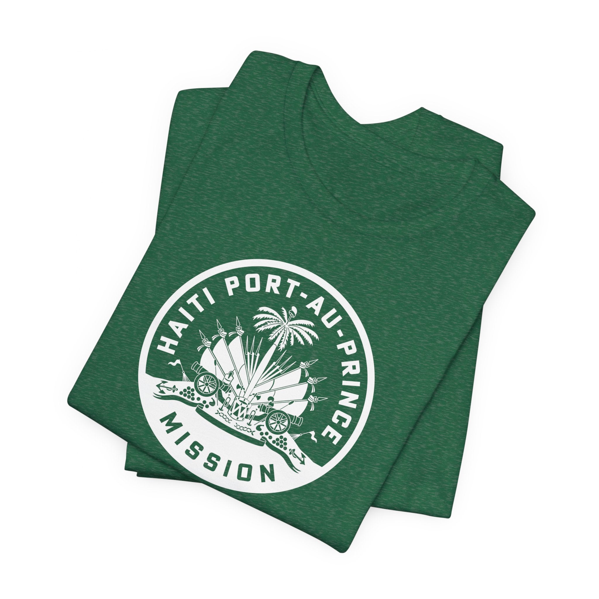 Haiti Port-au-Prince Mission Circular Monochrome Logo T-Shirt - Mission Wishlist - LDS Missionary Gift Store
