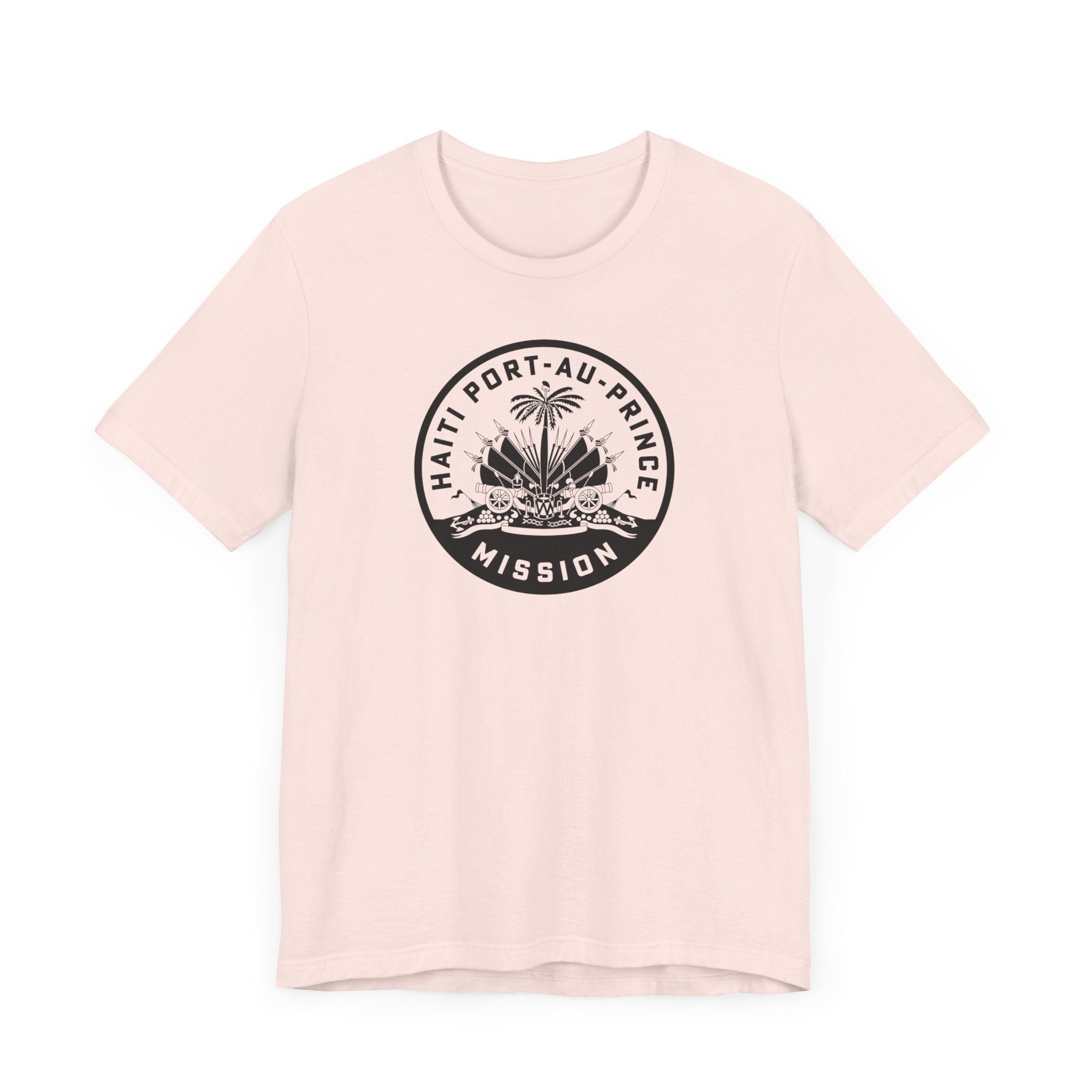 Haiti Port-au-Prince Mission Circular Monochrome Logo T-Shirt - Mission Wishlist - LDS Missionary Gift Store