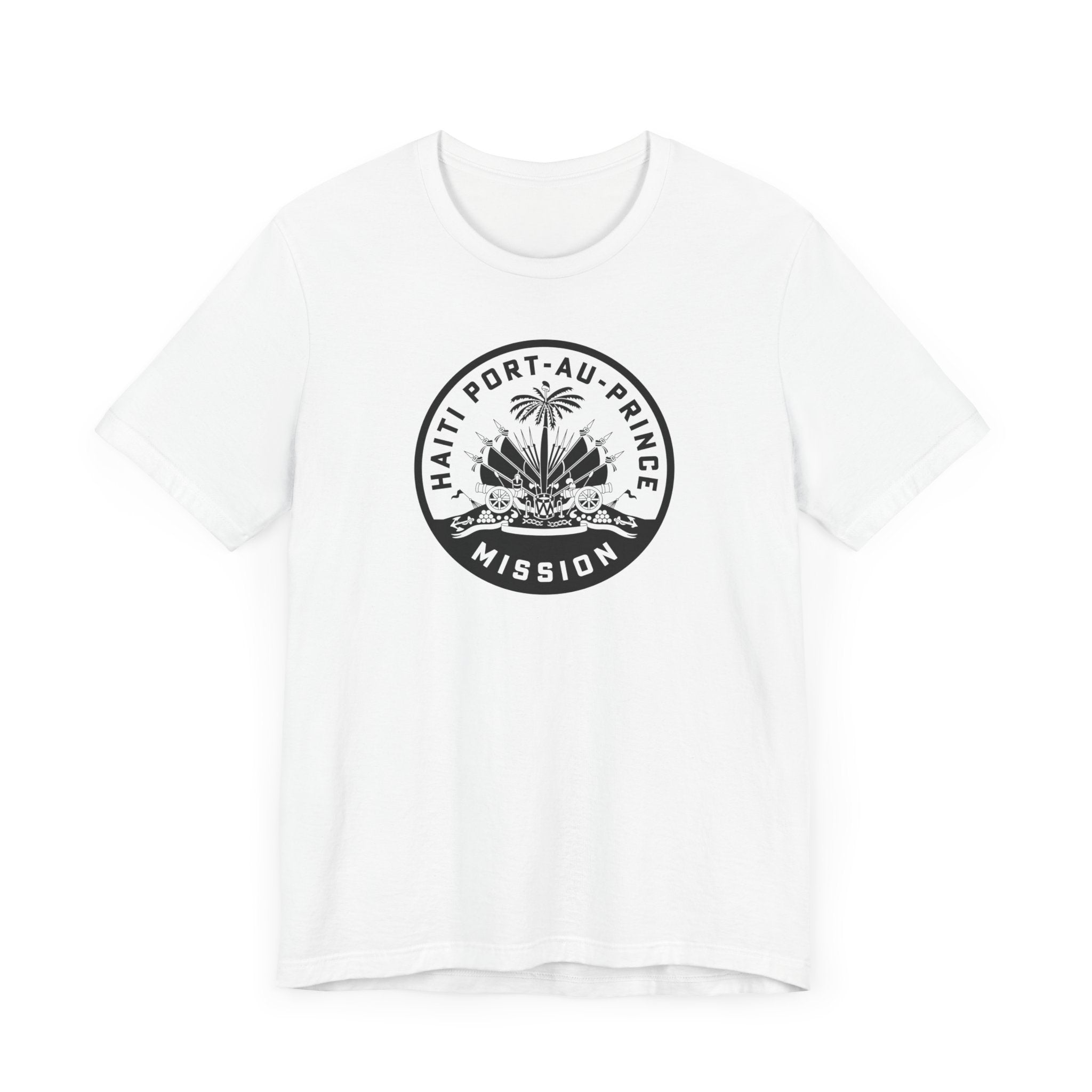 Haiti Port-au-Prince Mission Circular Monochrome Logo T-Shirt - Mission Wishlist - LDS Missionary Gift Store