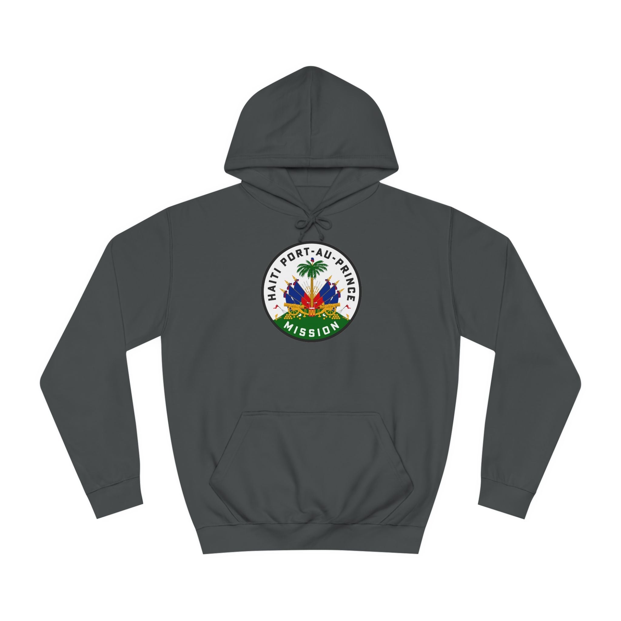 Haiti Port-au-Prince Mission Flag Logo (White Border) College Hoodie - Mission Wishlist - LDS Missionary Gift Store