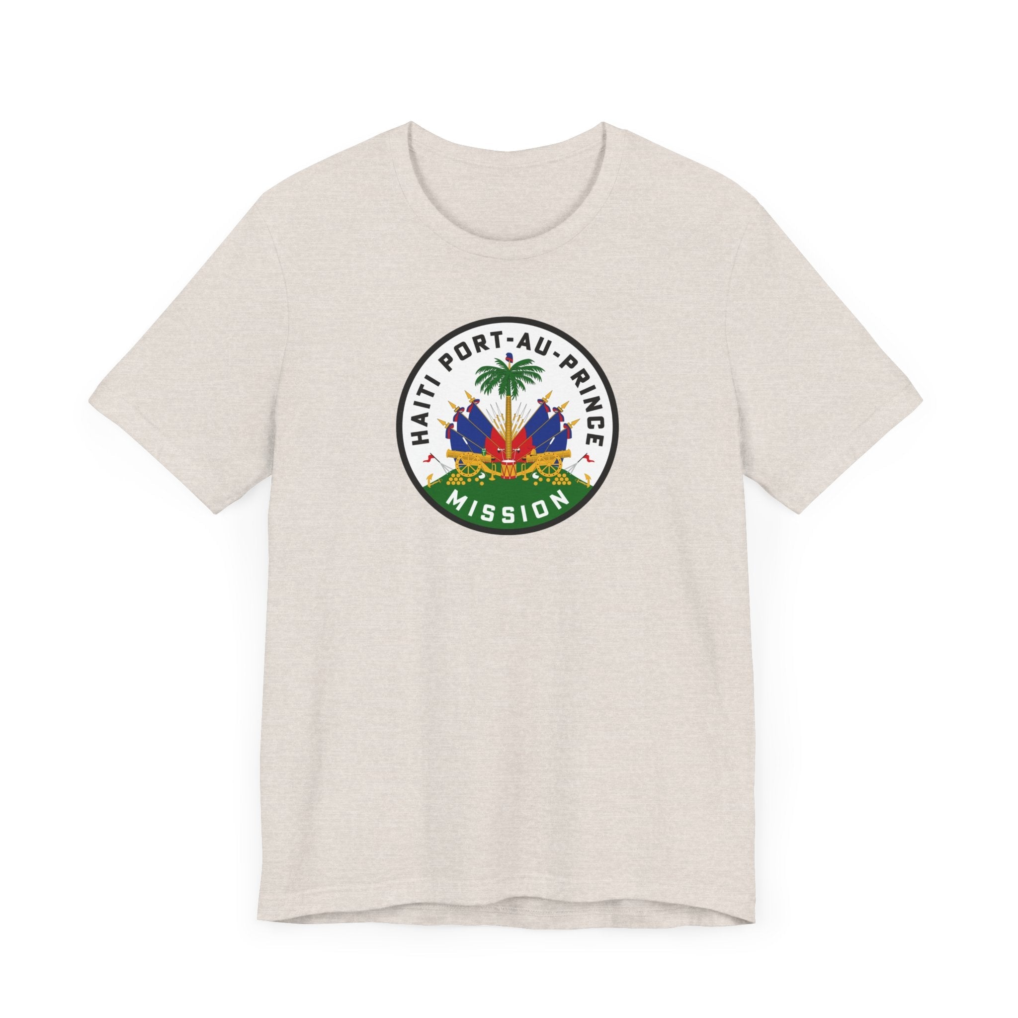 Haiti Port-au-Prince Mission Flag Logo (White Border) T-shirt - Mission Wishlist - LDS Missionary Gift Store